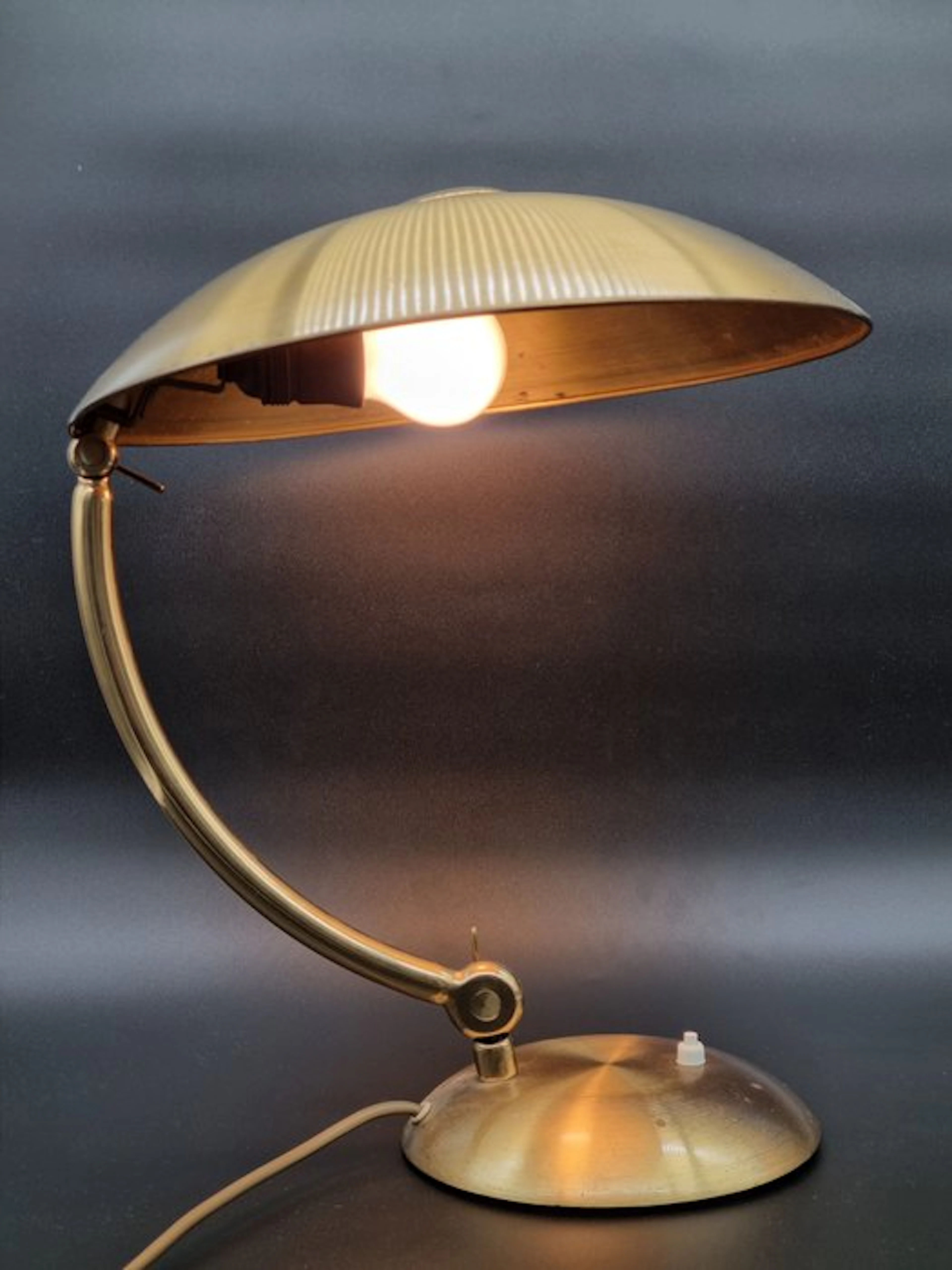 Vintage Messing Schreibtischlampe – Mid-Century...