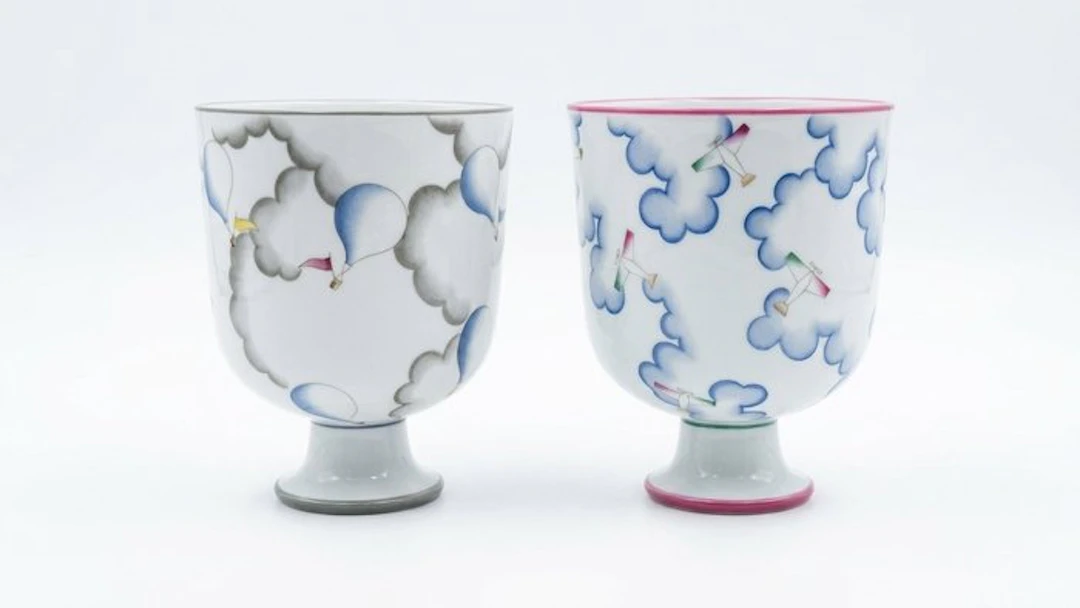 Richard Ginori, Manifattura di Doccia - Gio Ponti - Vase (2) - Porcelain