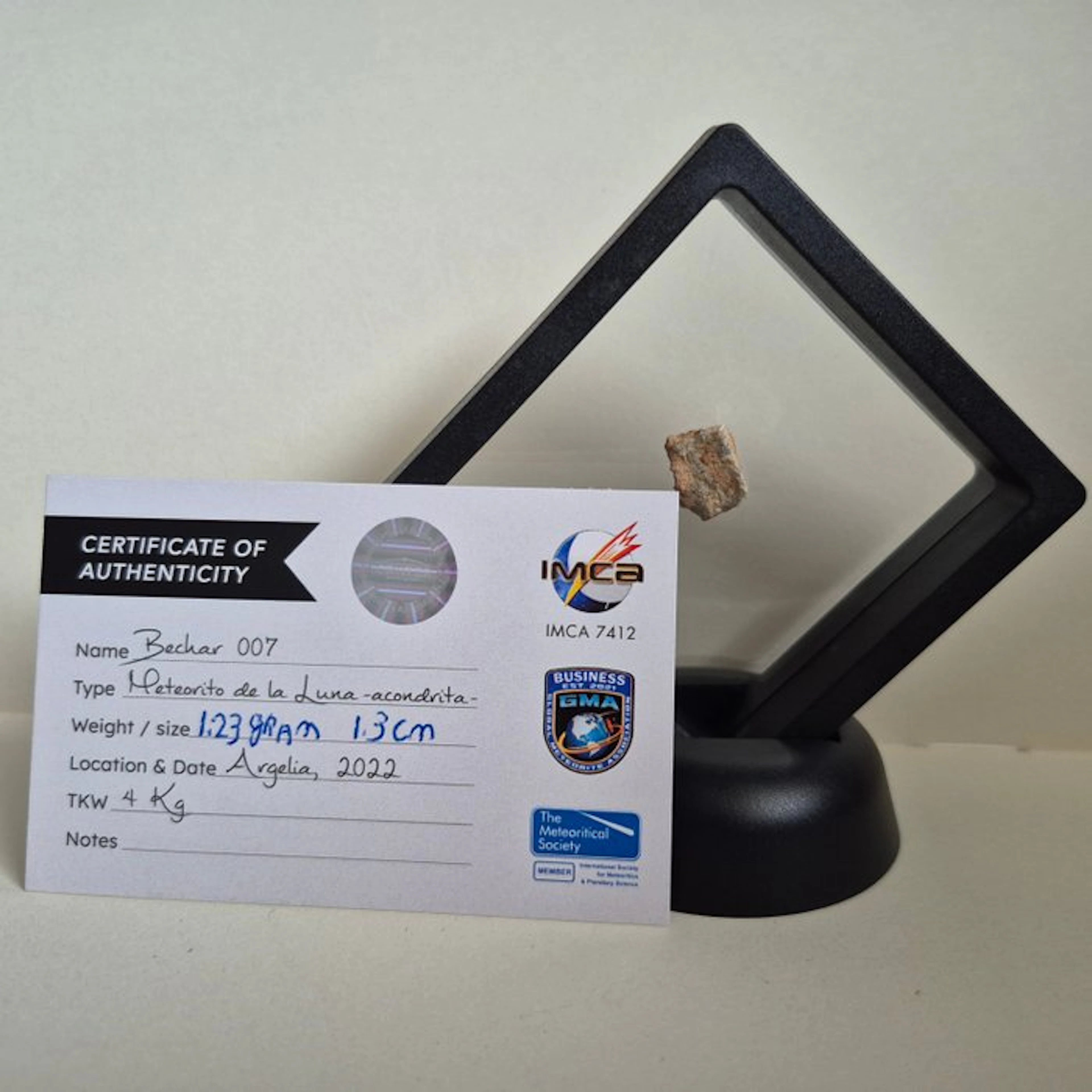 special large Bechar 007 Lunar Moon Meteorite Achondrite...