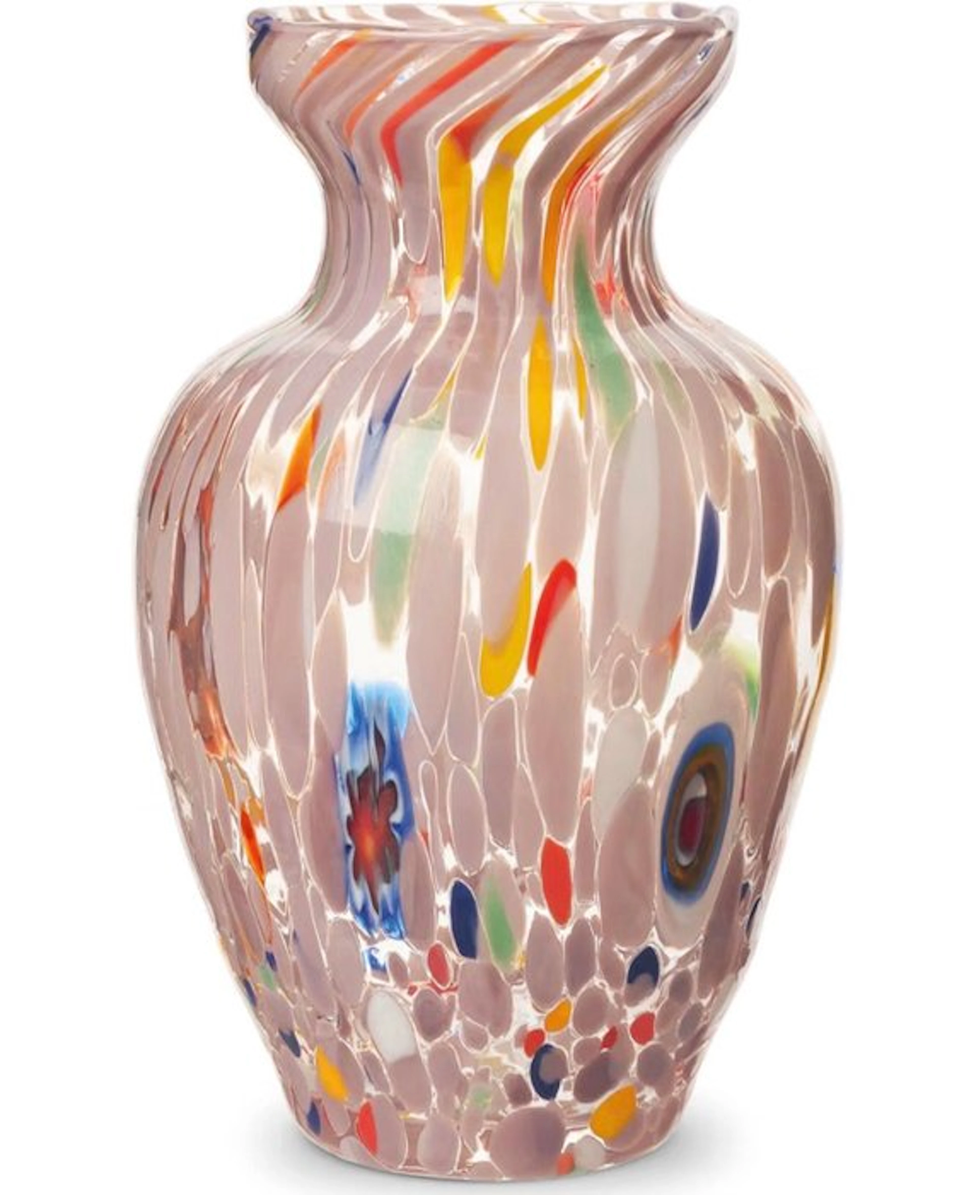 Vase - Hand-blown glass. - Made in Italy