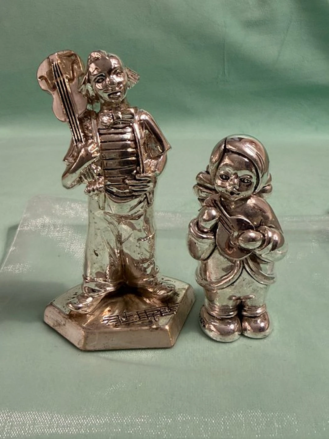 Romar Argenti - Figurine - Stunning CLOWN Musical Pair...