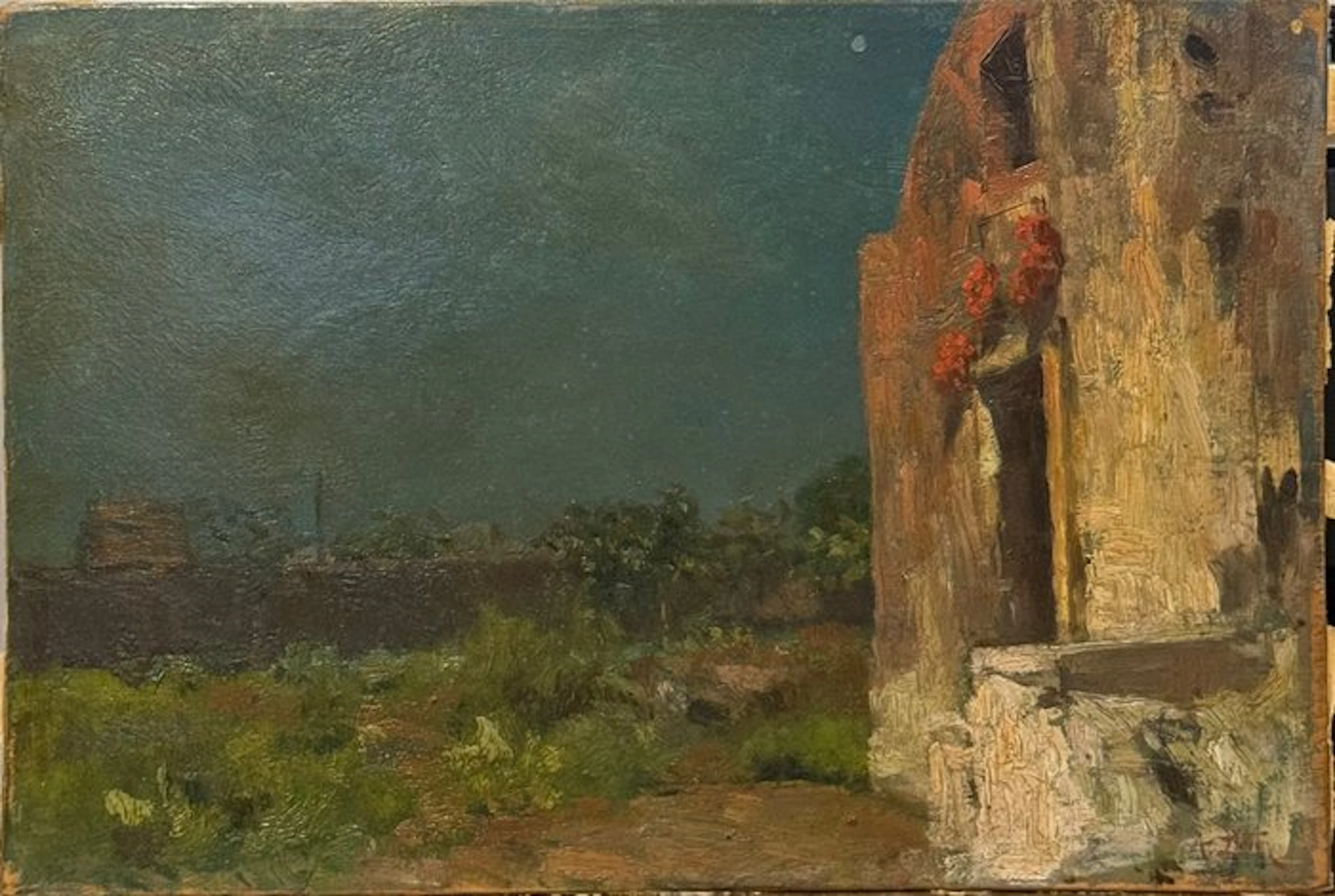 Antonino Leto (1844-1913) - Paesaggio Caprese