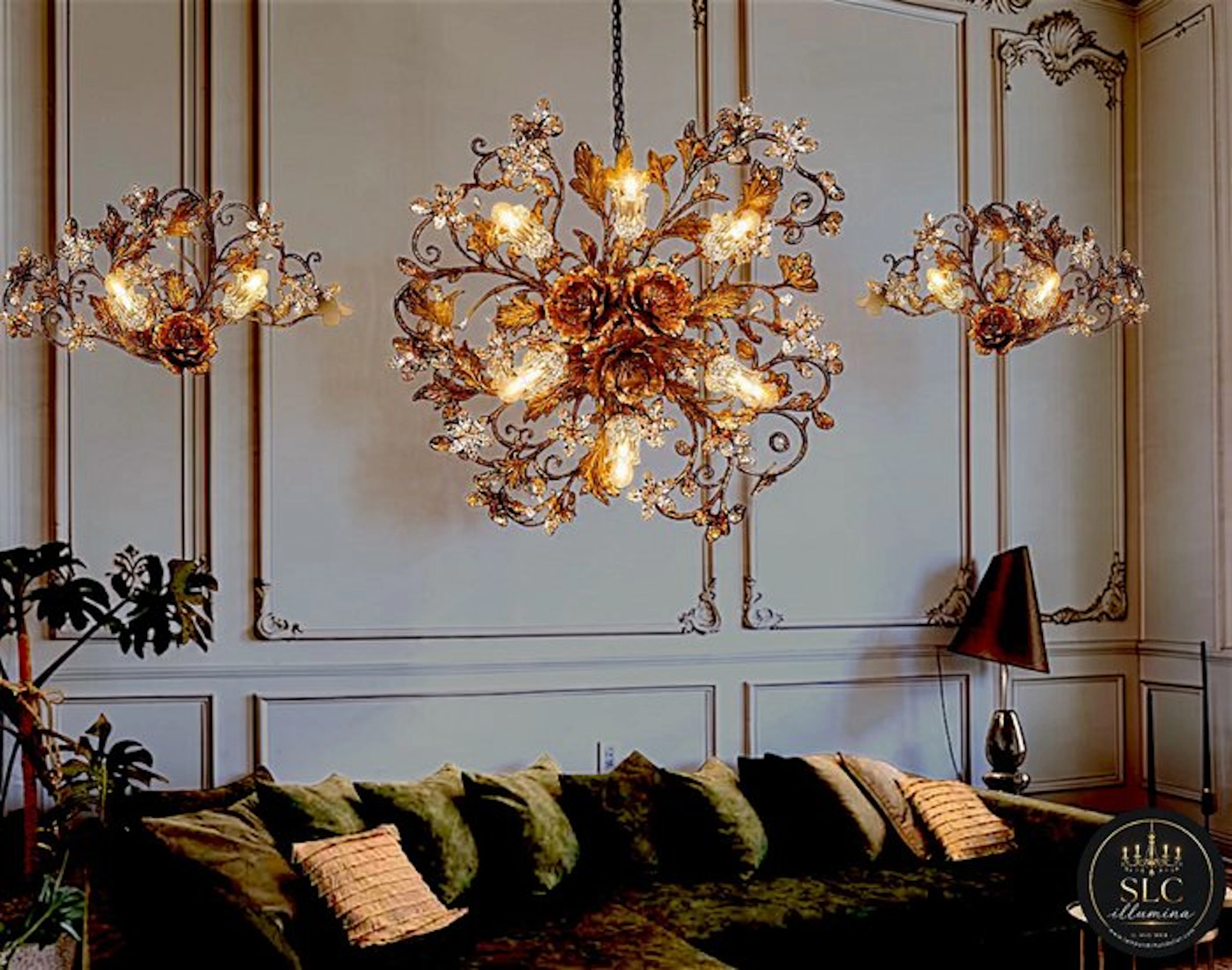 SLC Illumina - MG - Ceiling lamp - Epoca PL6L Crystal + 2...