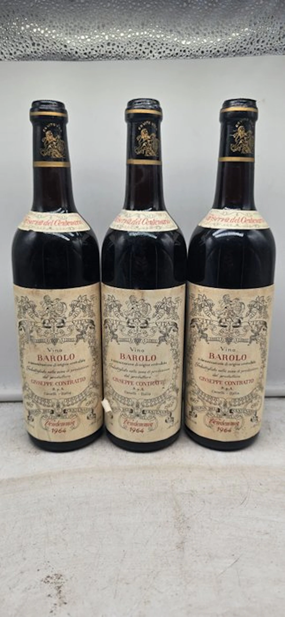 1964 Giuseppe Contratto, Riserva del Centenario - Barolo - 3 Bottles (0.75L)