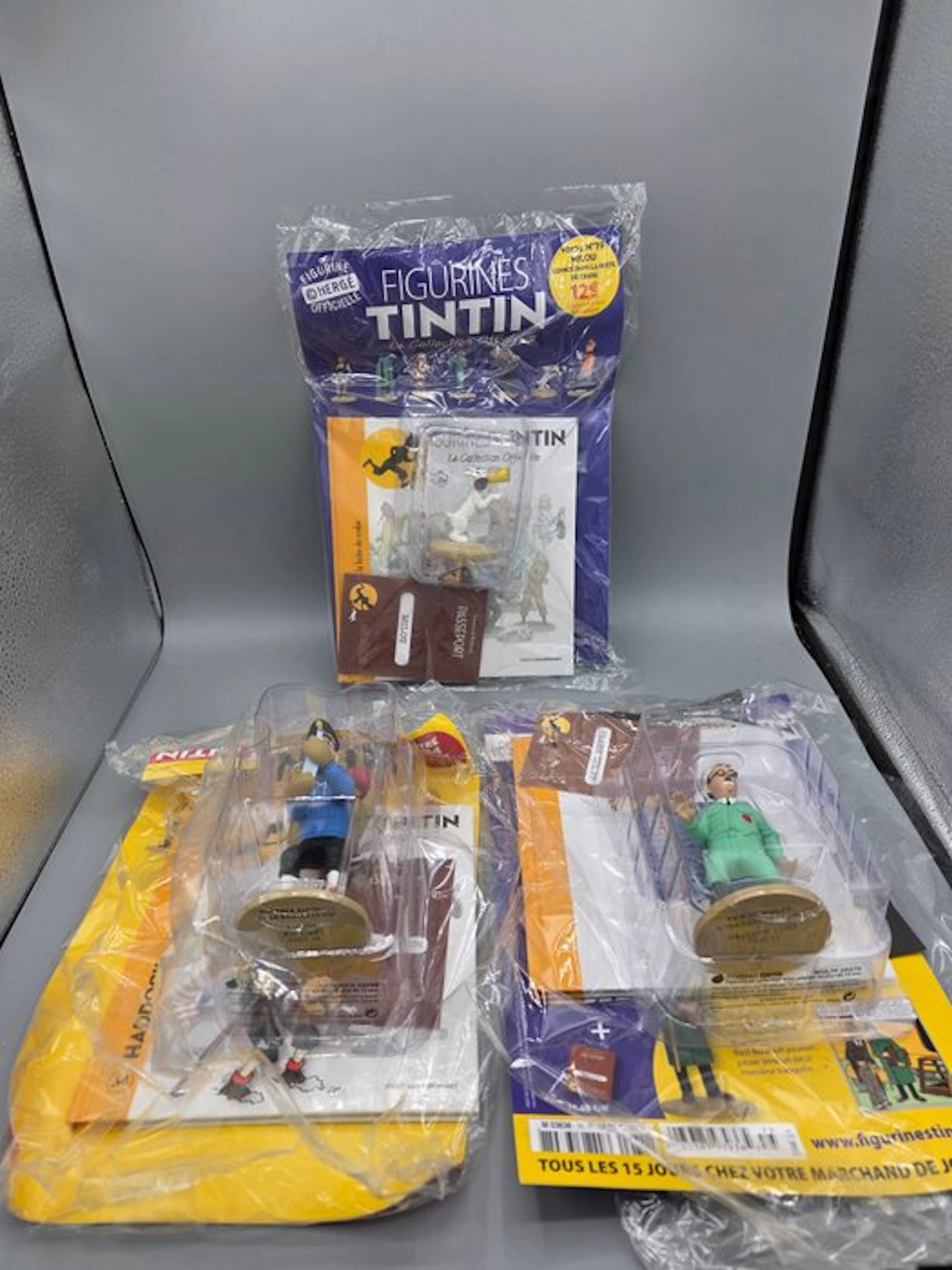 Ensemble de 3 figurines Moulinsart - Toy Nr 19 + 34 + HS