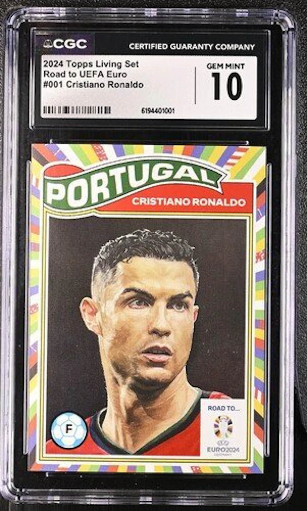 2024 Topps Cristiano Ronaldo #001 - Topps Living Set Road...