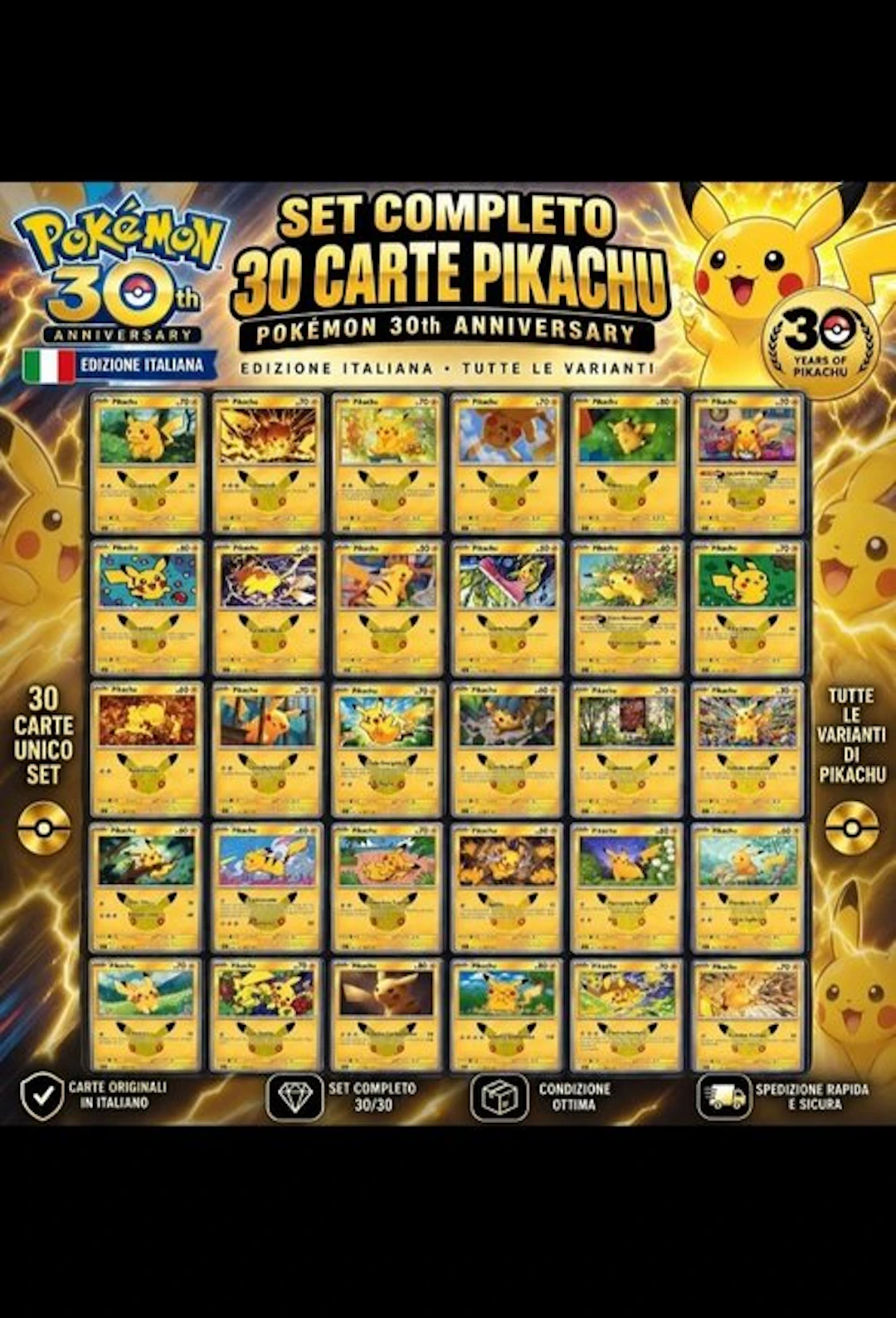 Pokémon - 1 Complete set - Various sets