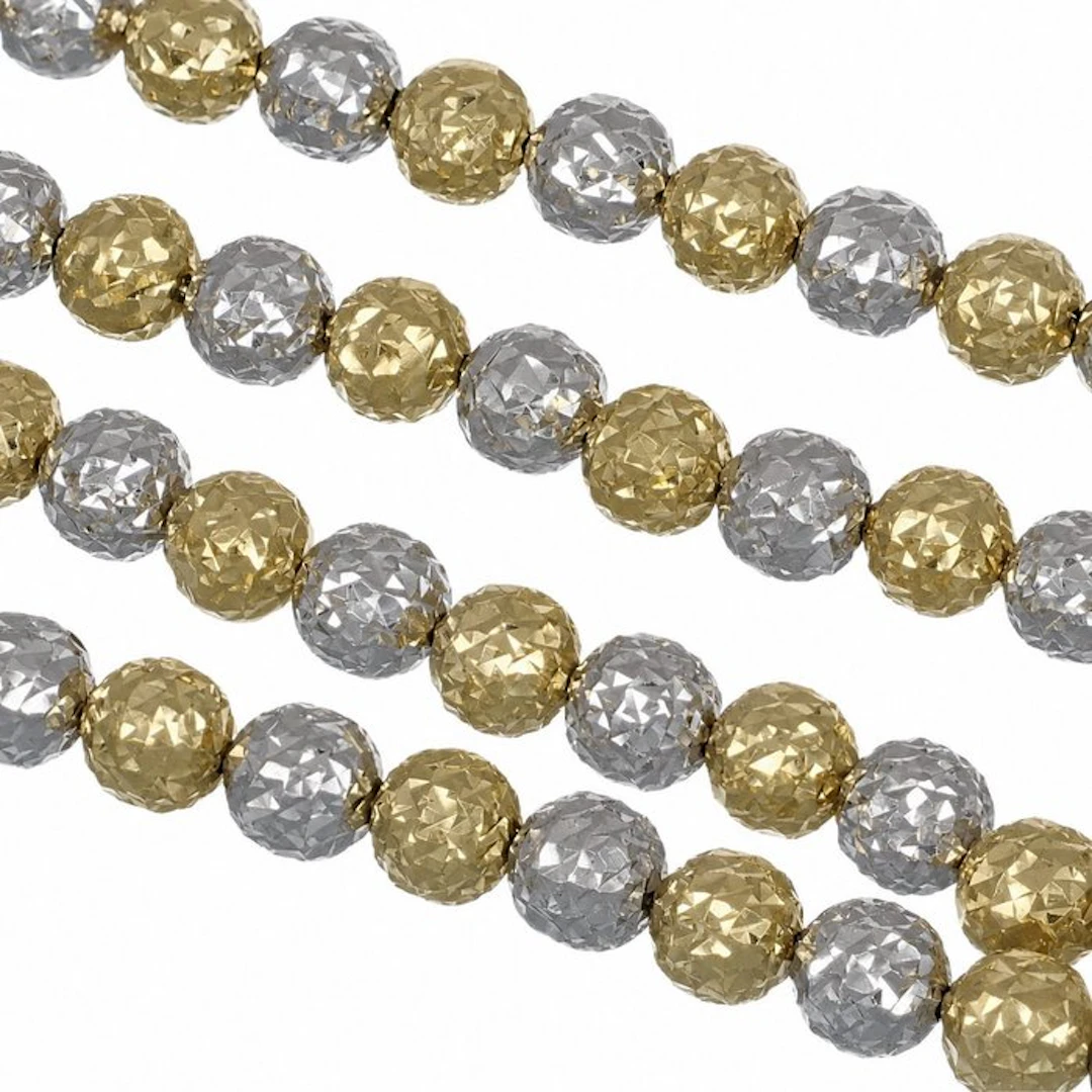 Necklace - 18 kt. Yellow gold, White gold - Made in Italy - Handmade