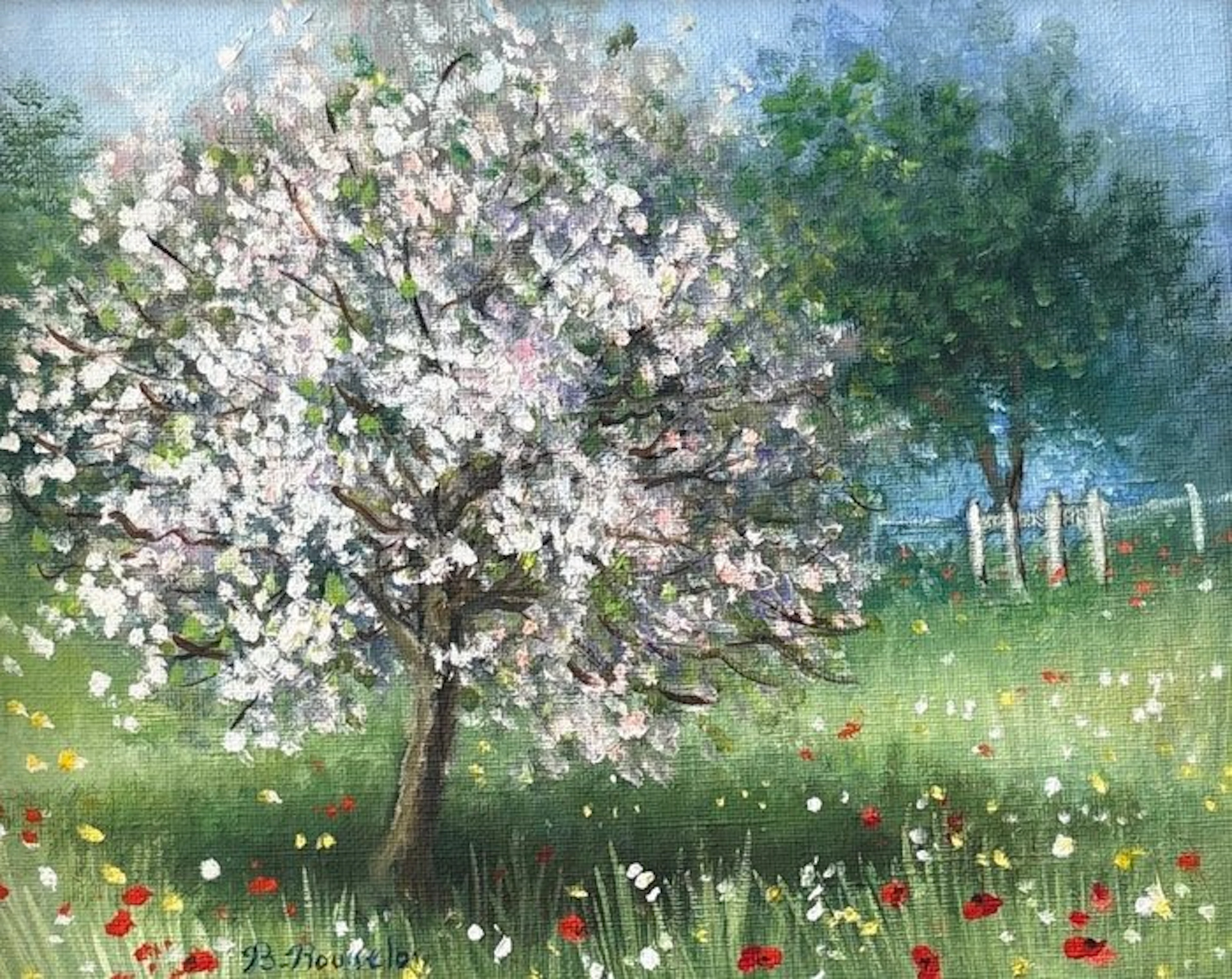 Benedicte Rousselon (XX) - Cerisiers en fleurs