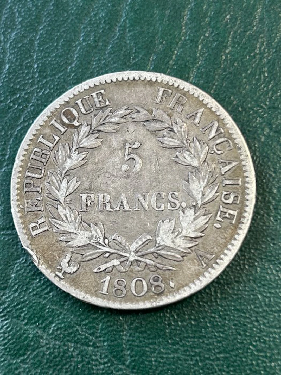 France. Napoléon I (1804-1814). 5 Francs 1808-A, Paris (No reserve price)