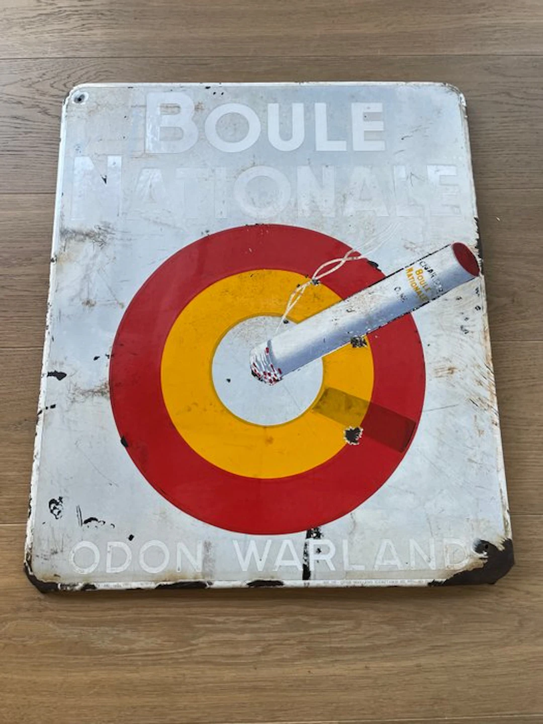 Odon Warland - National Boule enamel advertising sign, 1935 - Sign - Enamel