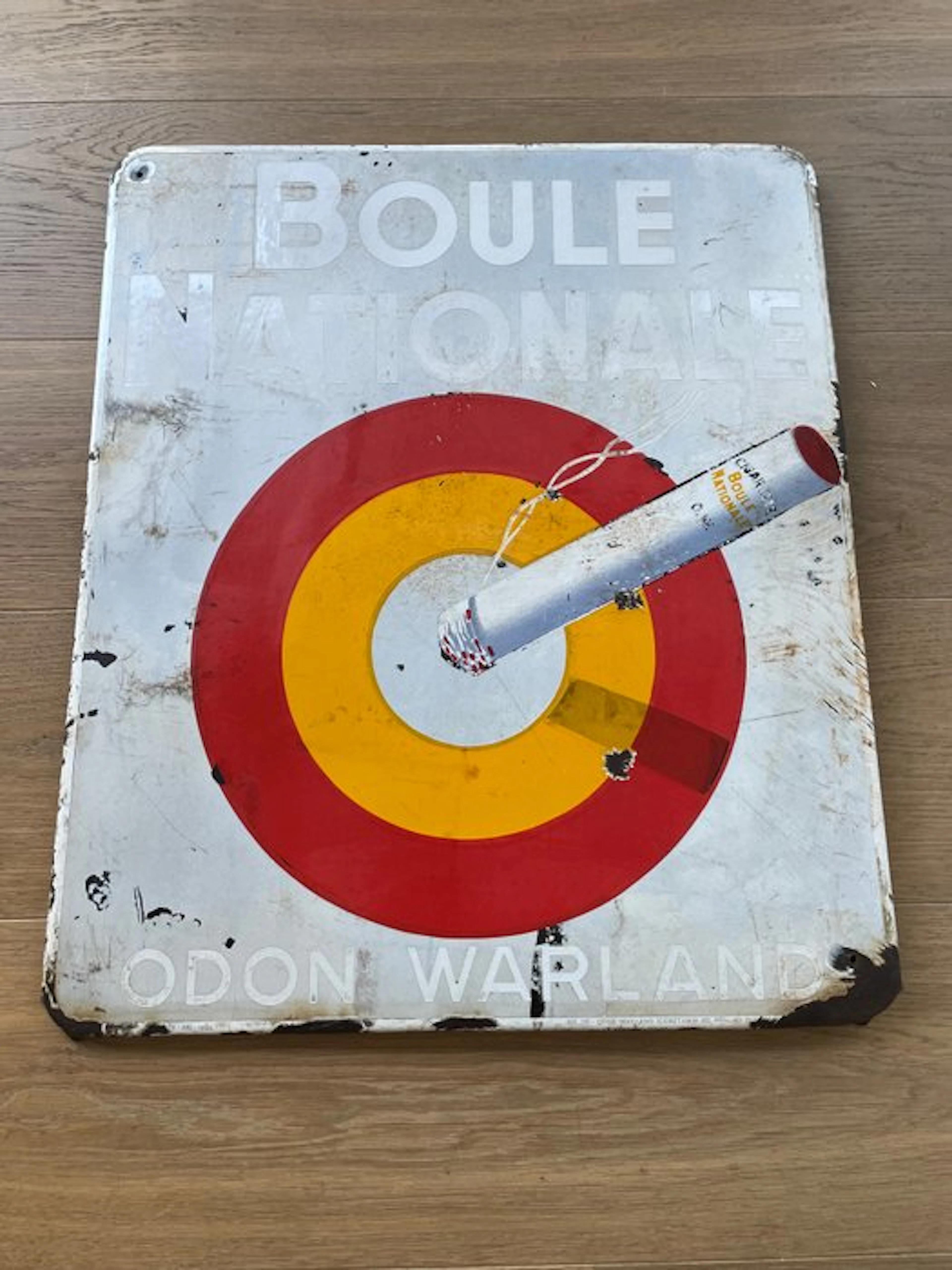Odon Warland - National Boule enamel advertising sign, 1935 - Sign - Enamel