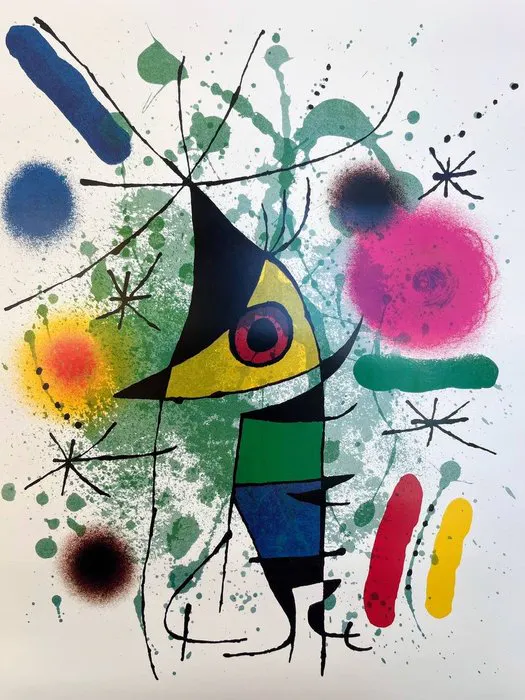 Joan Miró - The singing fish painting