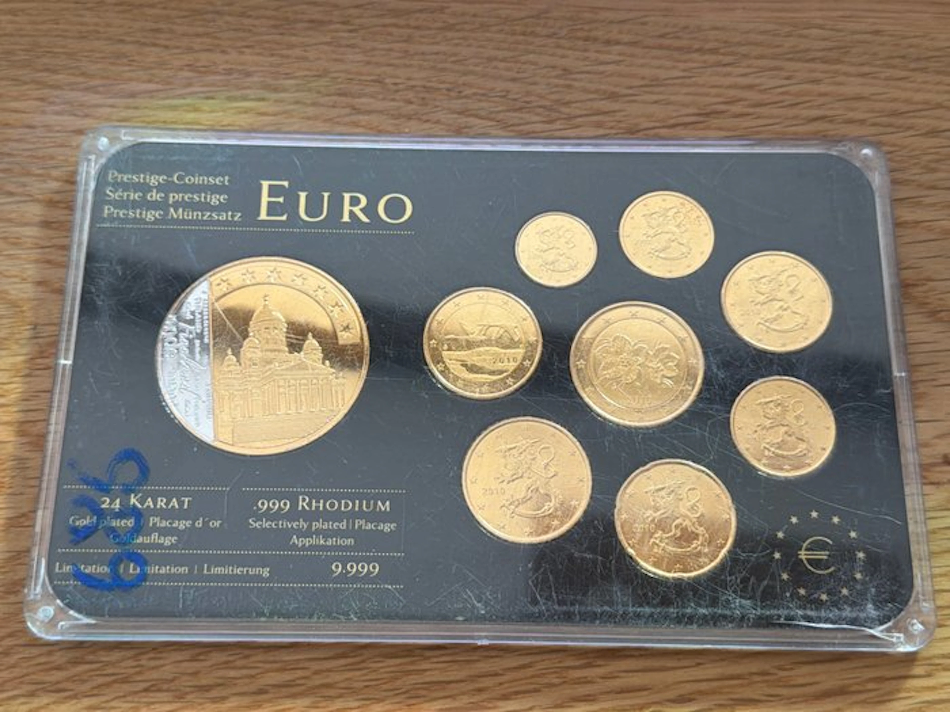 Finland. Prestige Edelmetall Satz Finnland 24 Karat Gold...