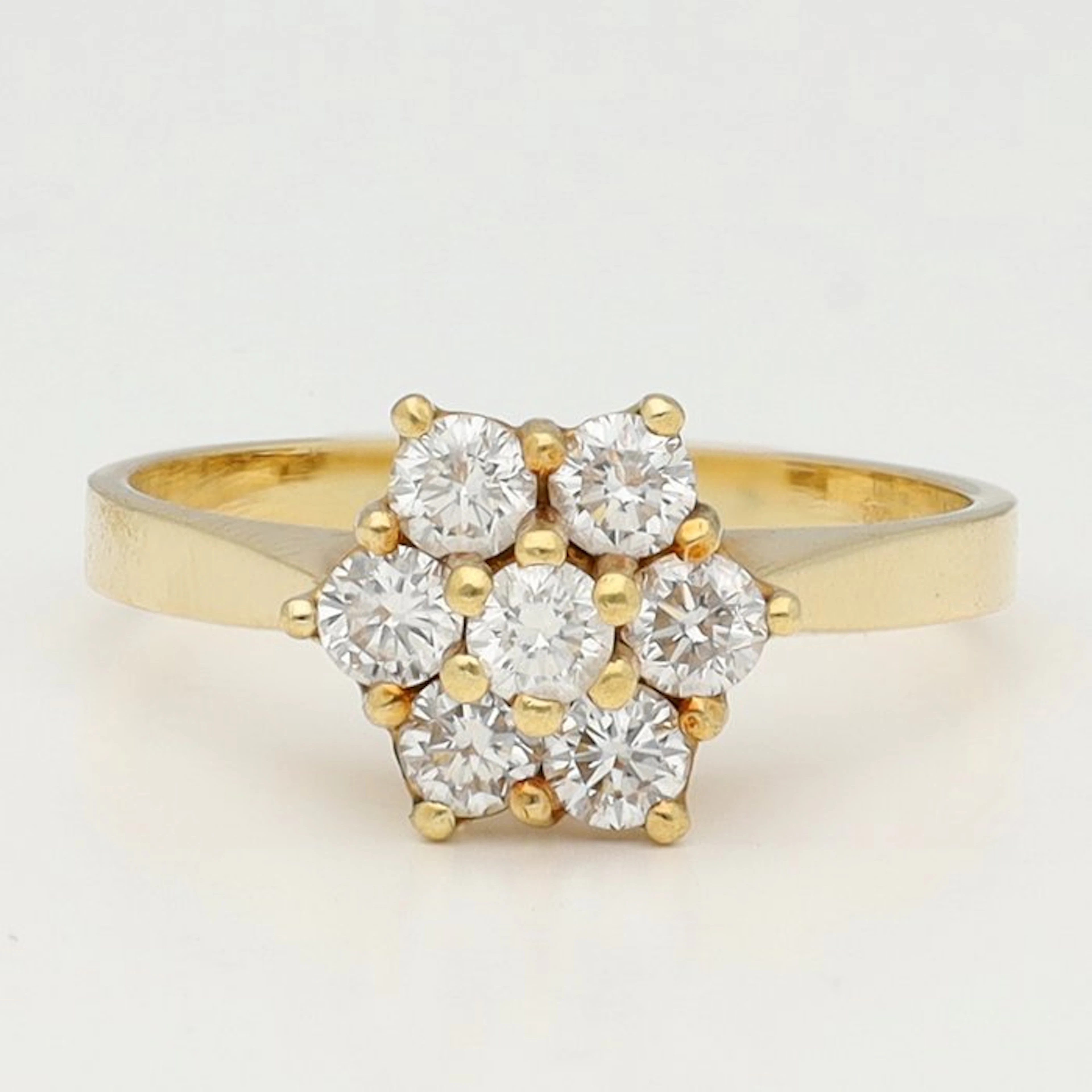 Ring - 18 kt. Yellow gold Diamond (Natural) - Rozetring