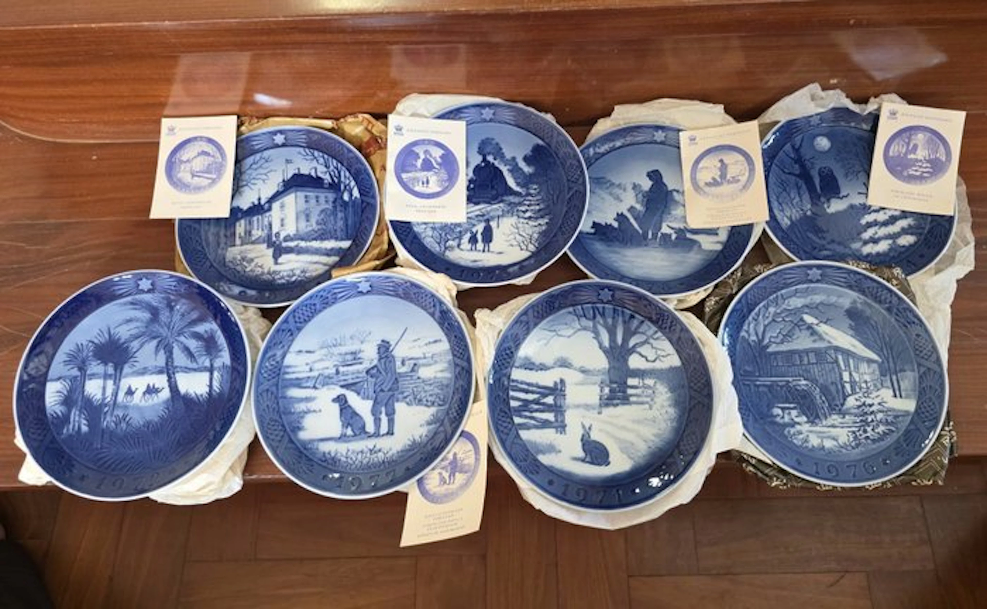 Royal Copenhagen - Kai Lange - Saucer (8) - Biscuit...