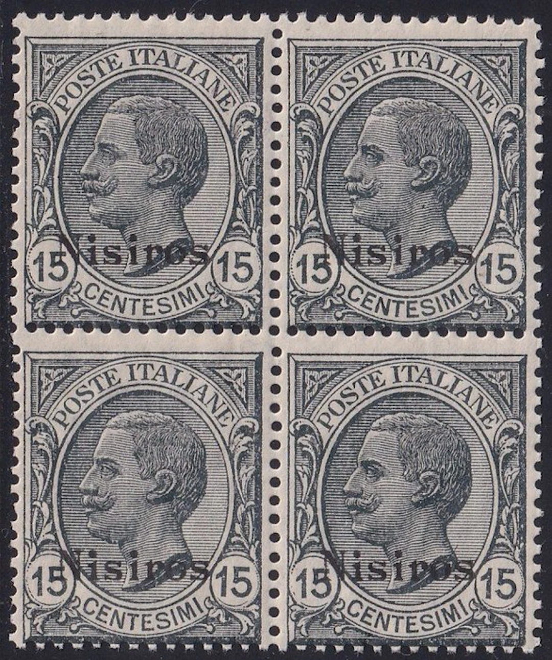 Italian Aegean Islands - Nisiro 1921/22 - Lions 15c gray