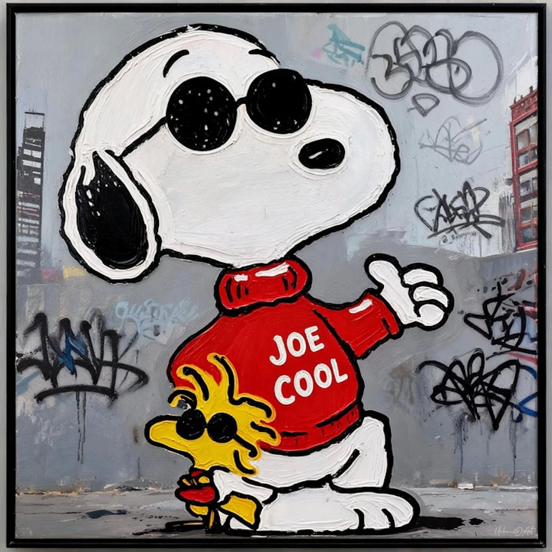 Urban3DArt (1971) - Snoopy Joe Cool Graf Limited Edition Art numérique mixte