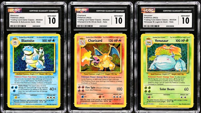Pokémon - 1 Graded card - CGC 10 GEM MINT SET OF 3...