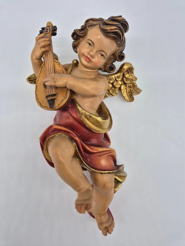 Max Kagerbauer - Figure - Handgeschnitzter Cäcilienputte...