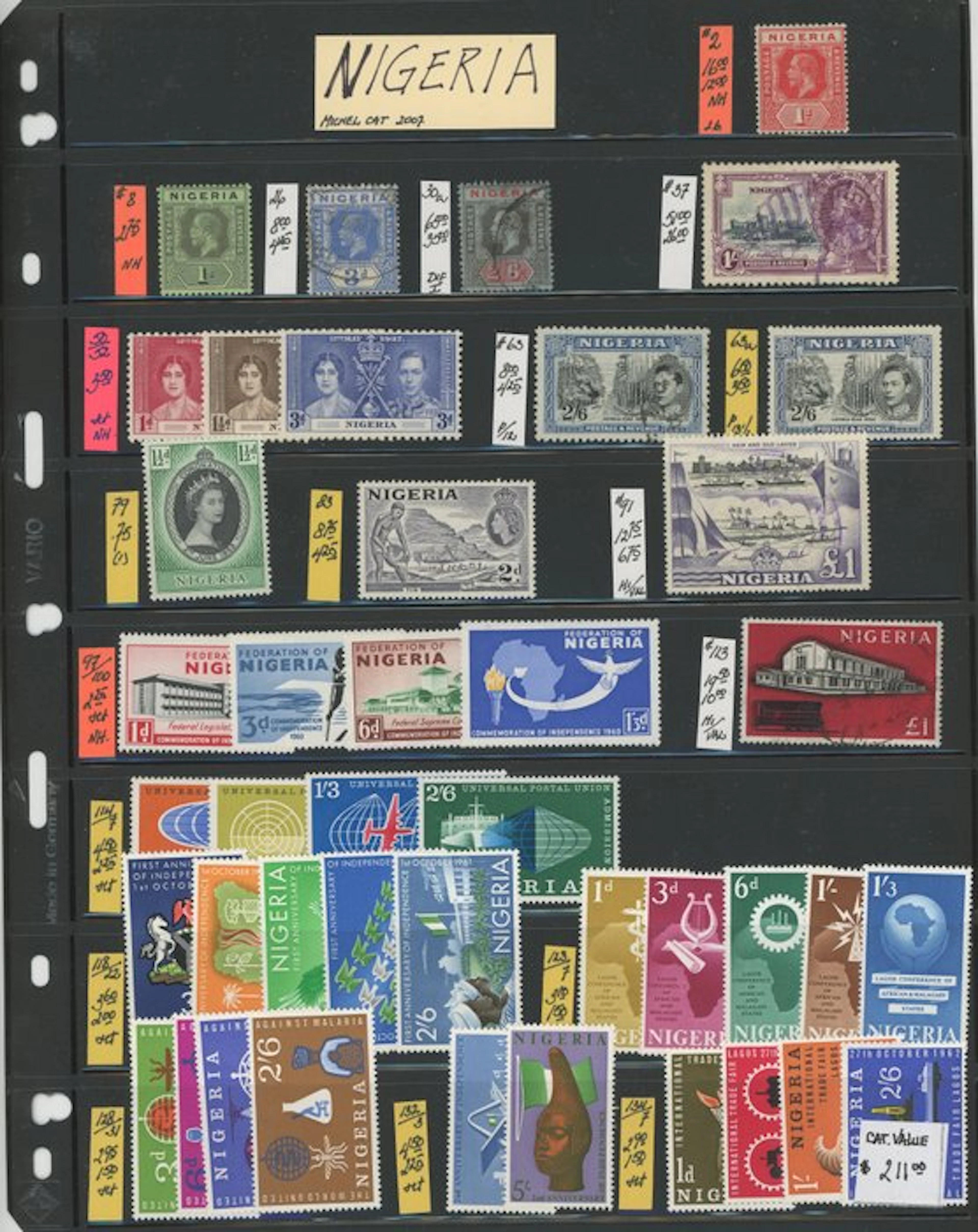 Nigeria - Nigeria / Rhodesia / Nyasaland - From a dealer's stock