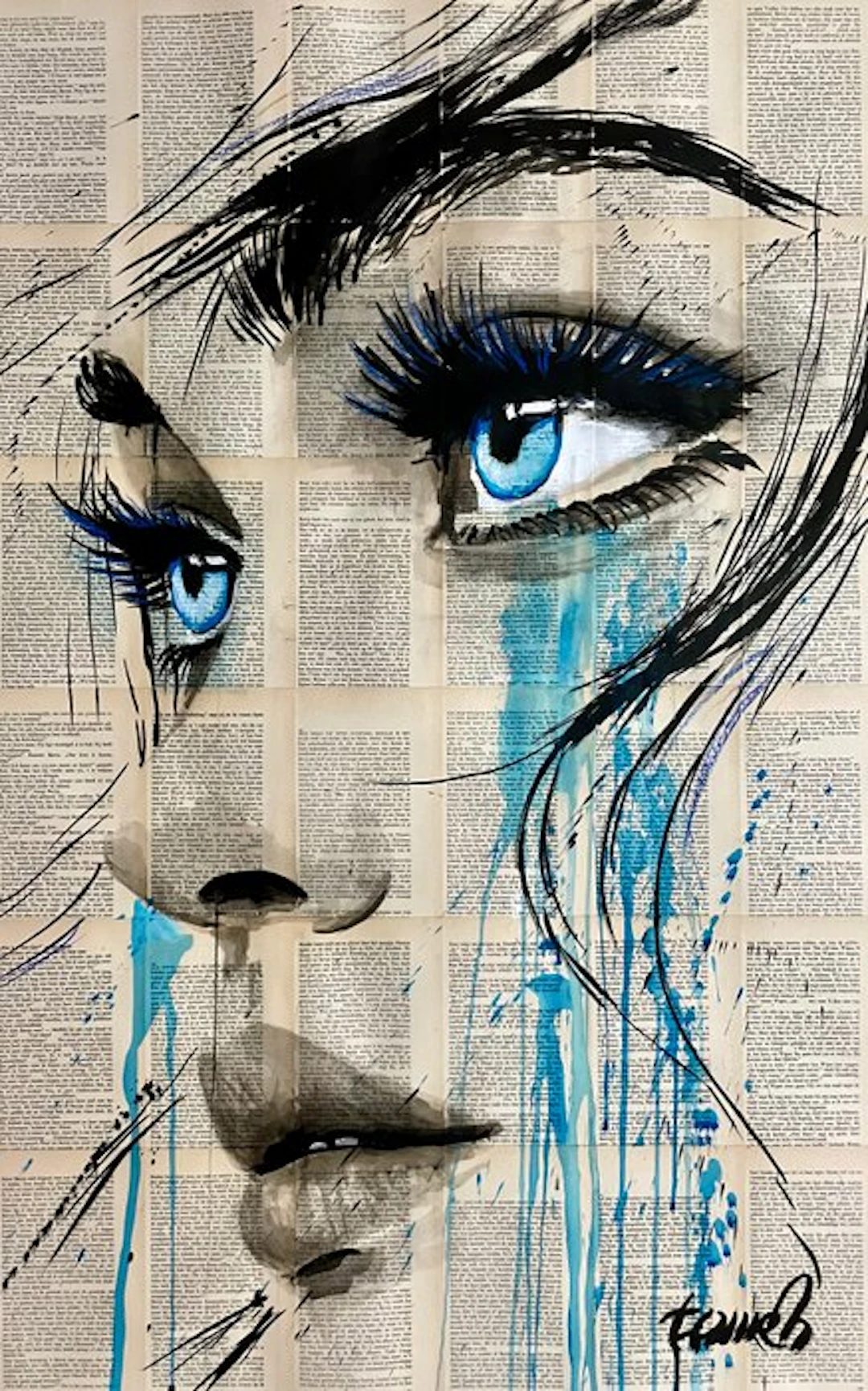 TOMEH 1988 - “Vision” – Original Painting – Ink and...