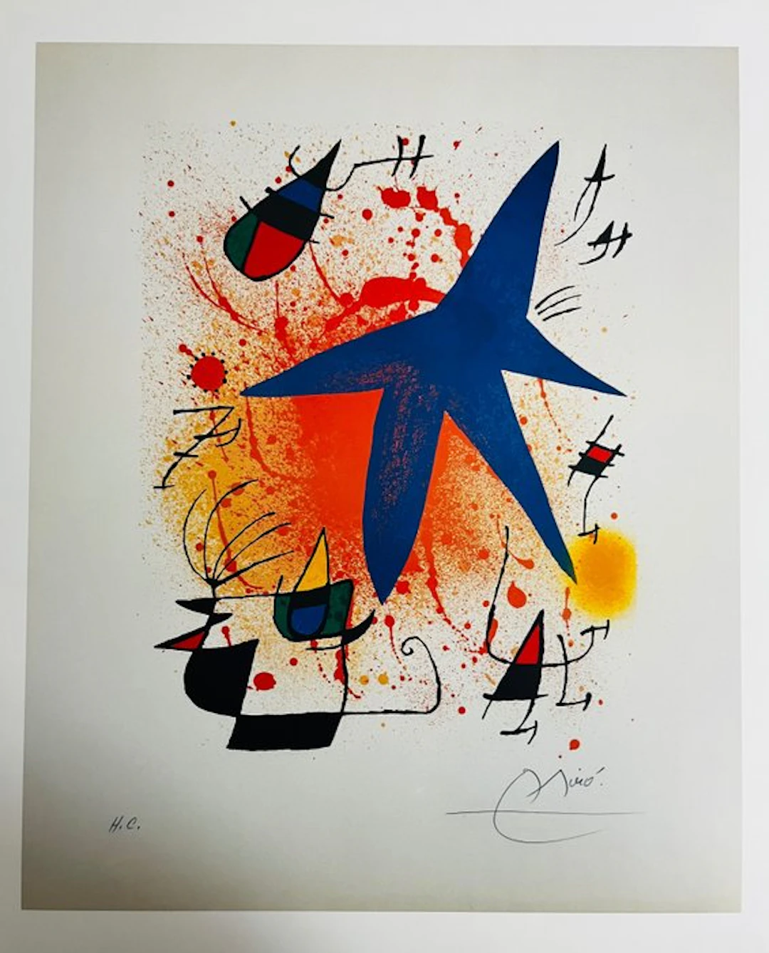 Joan Miro (1893-1983) - L'étoile bleue