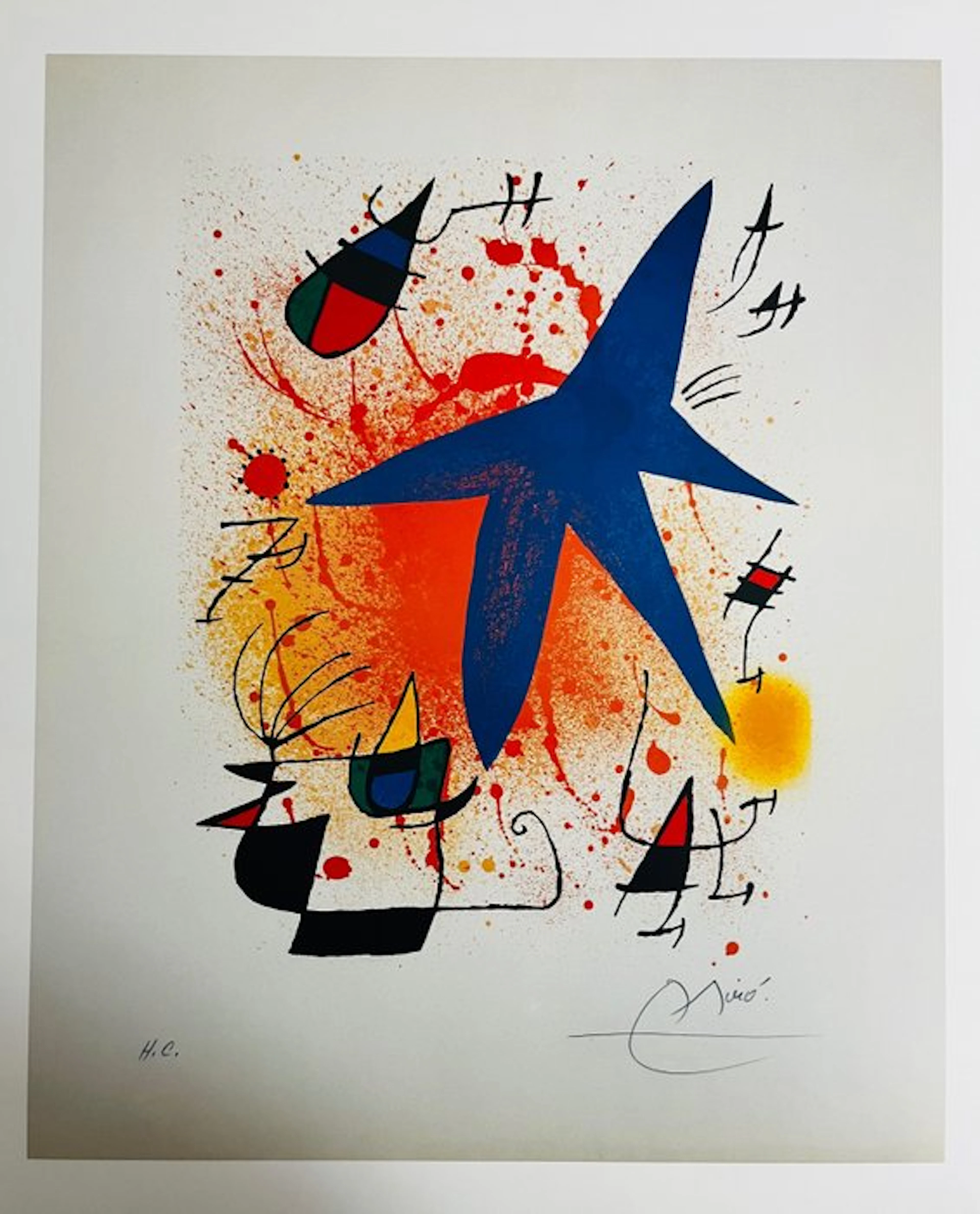 Joan Miro (1893-1983) - L'étoile bleue