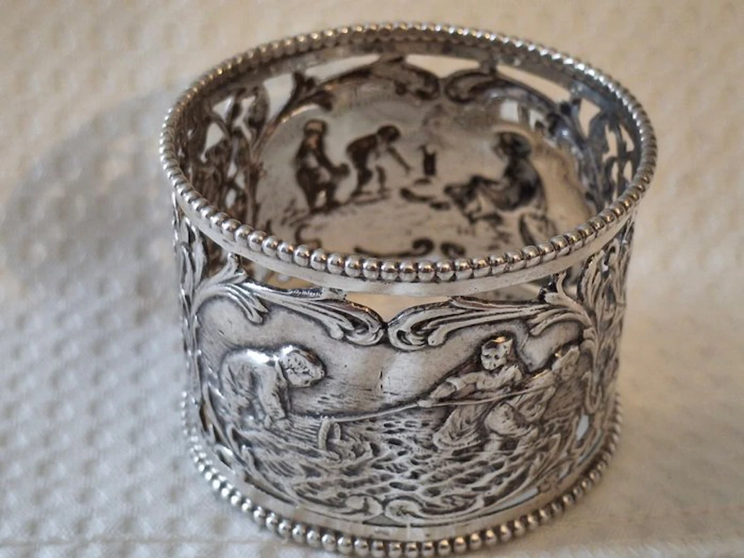 Meesterteken B 1 V - B1V - Napkin ring - Antique Dutch...