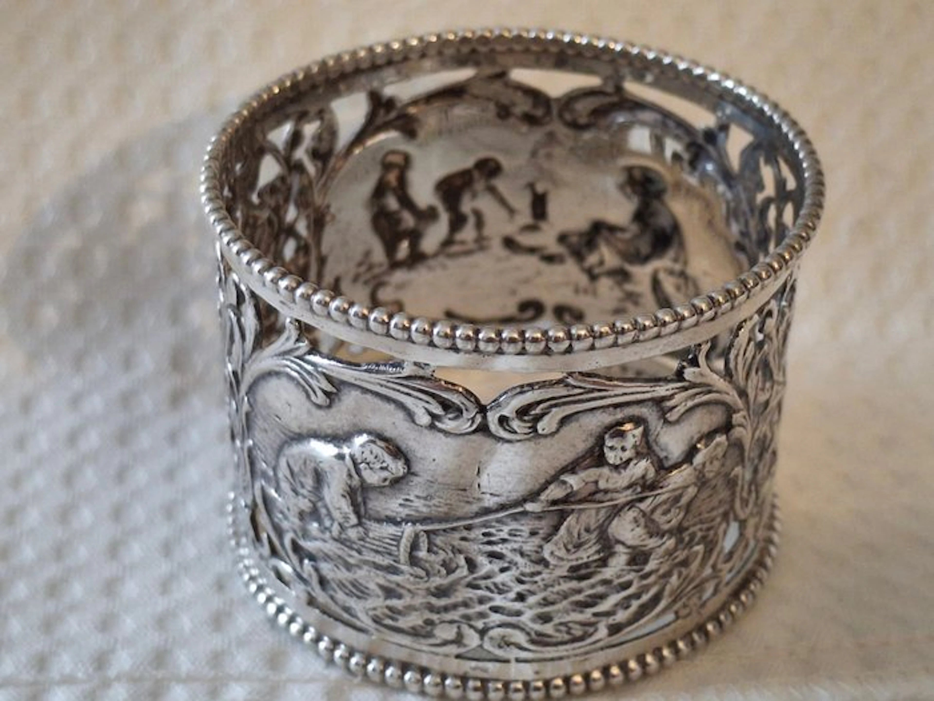 Meesterteken B 1 V - B1V - Napkin ring - Antique Dutch...