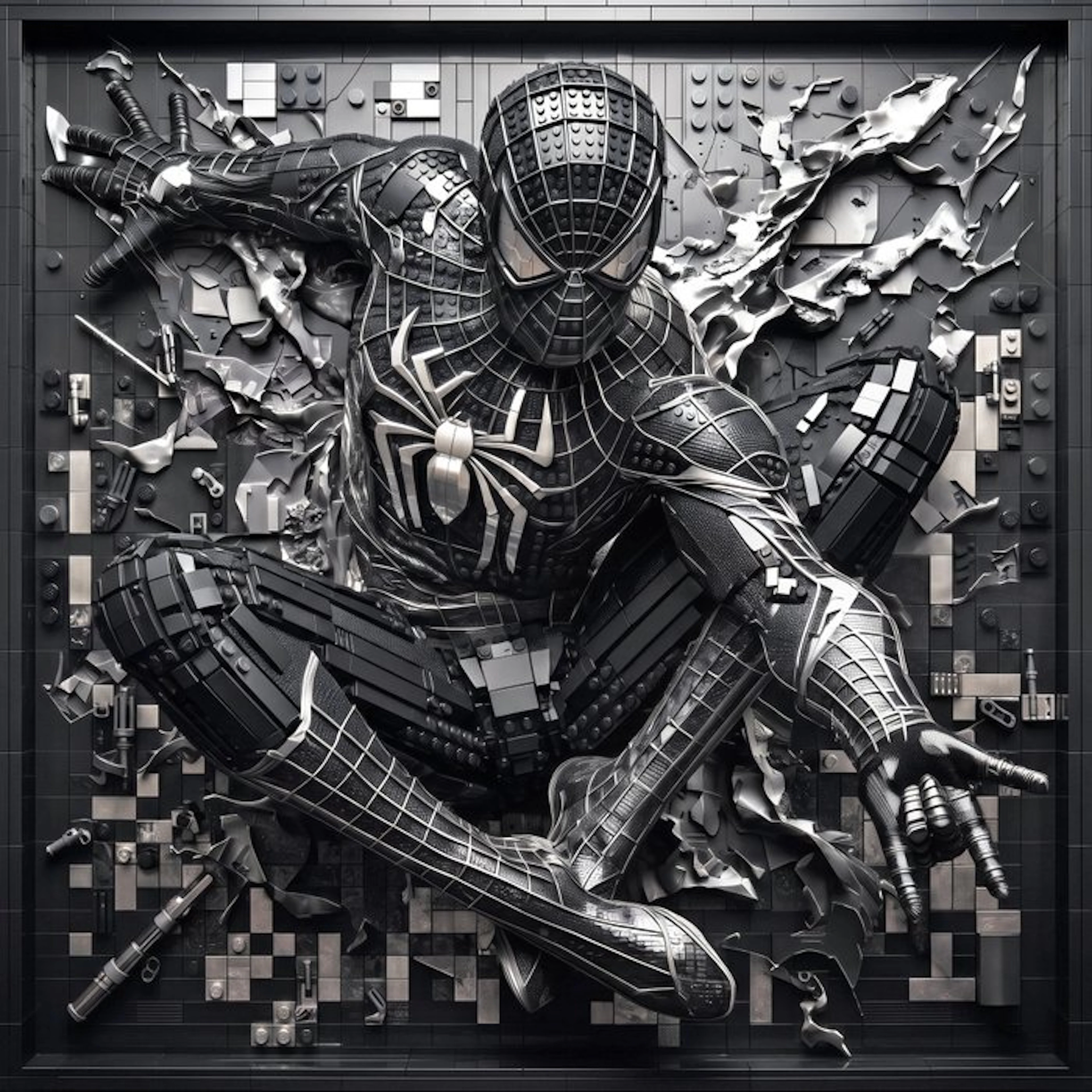 Artxlife - Lego Spiderman Beyond the Bricks Black&Silver