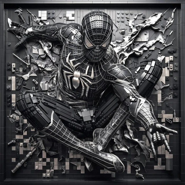Artxlife - Lego Spiderman Beyond the Bricks Black&Silver