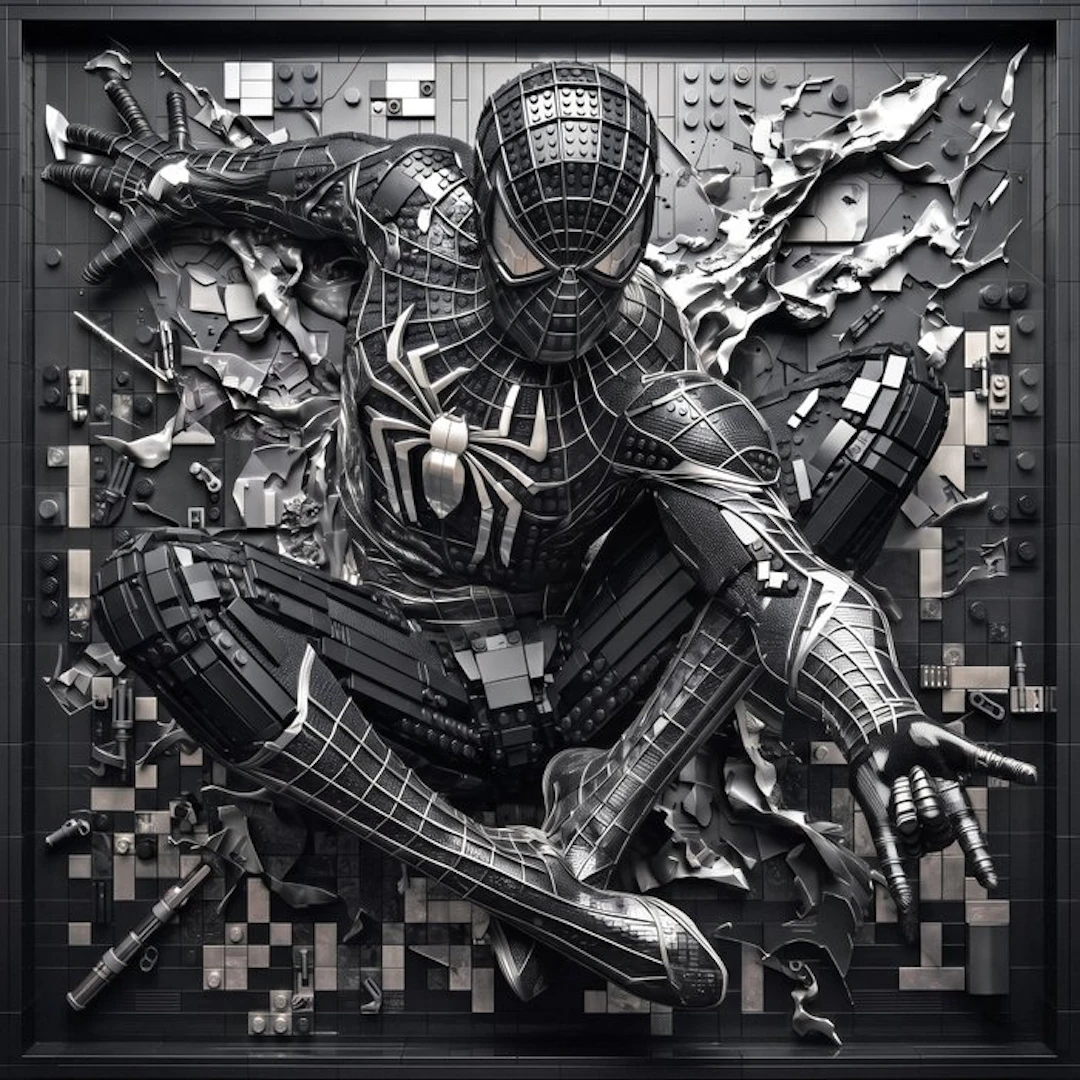 Artxlife - Lego Spiderman Beyond the Bricks Black&Silver