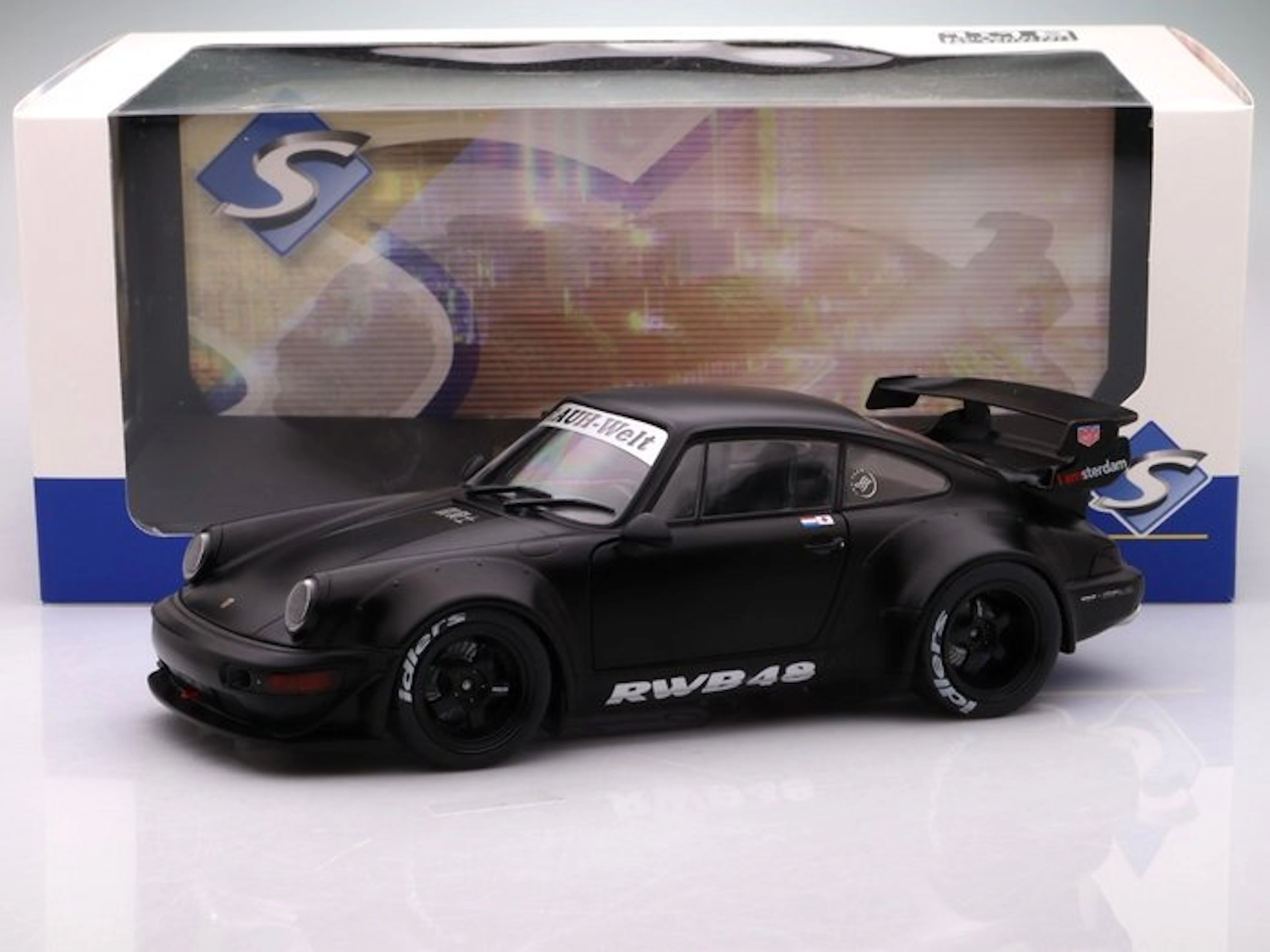Solido 1:18 - Model sports car - Porsche 911 RWB Darth...