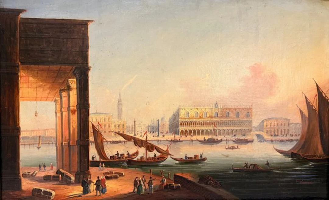 Frans Vervloet (1795-1835) - Venezia Palazzo Ducale (1835)