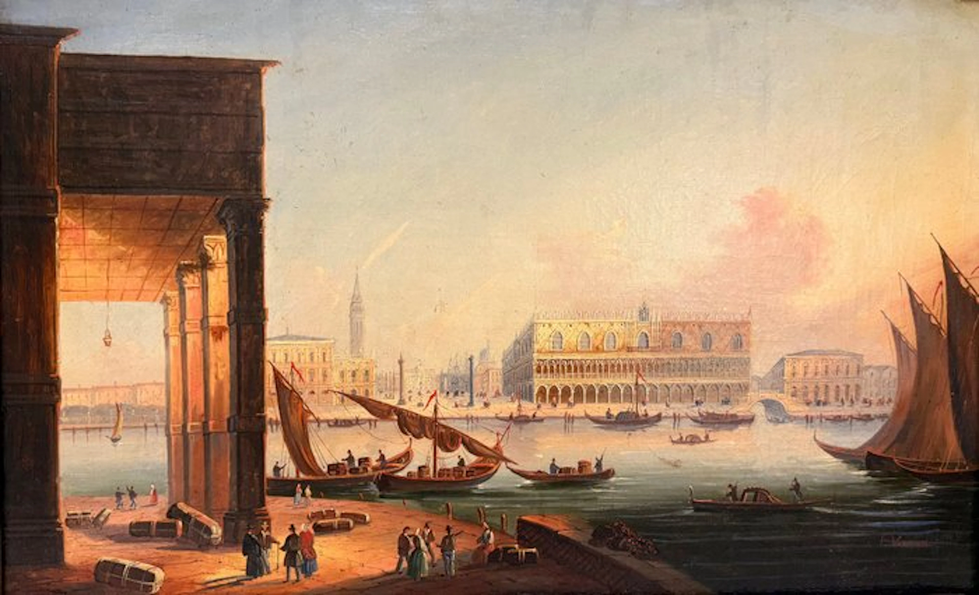 Frans Vervloet (1795-1835) - Venezia Palazzo Ducale (1835)