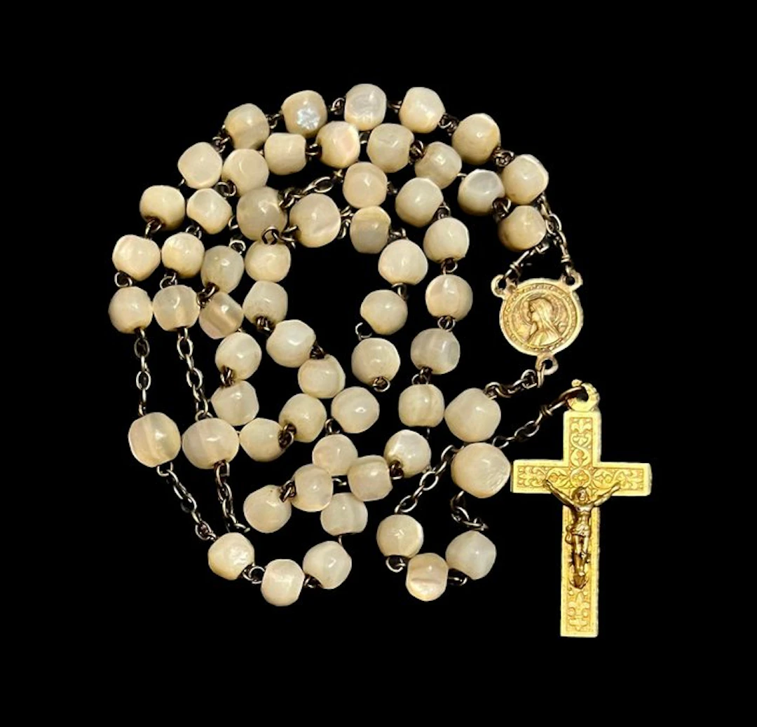 Rosary - Vermeil - 1850-1900 - Nacre