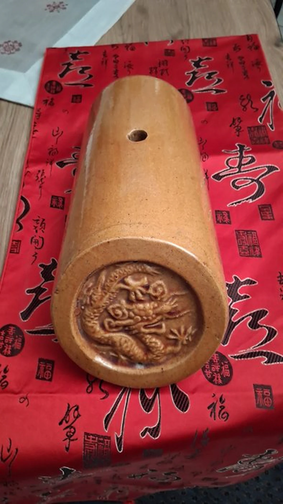 Chinese ridge cap end tile. - Qing Dynasty (1644-1911)