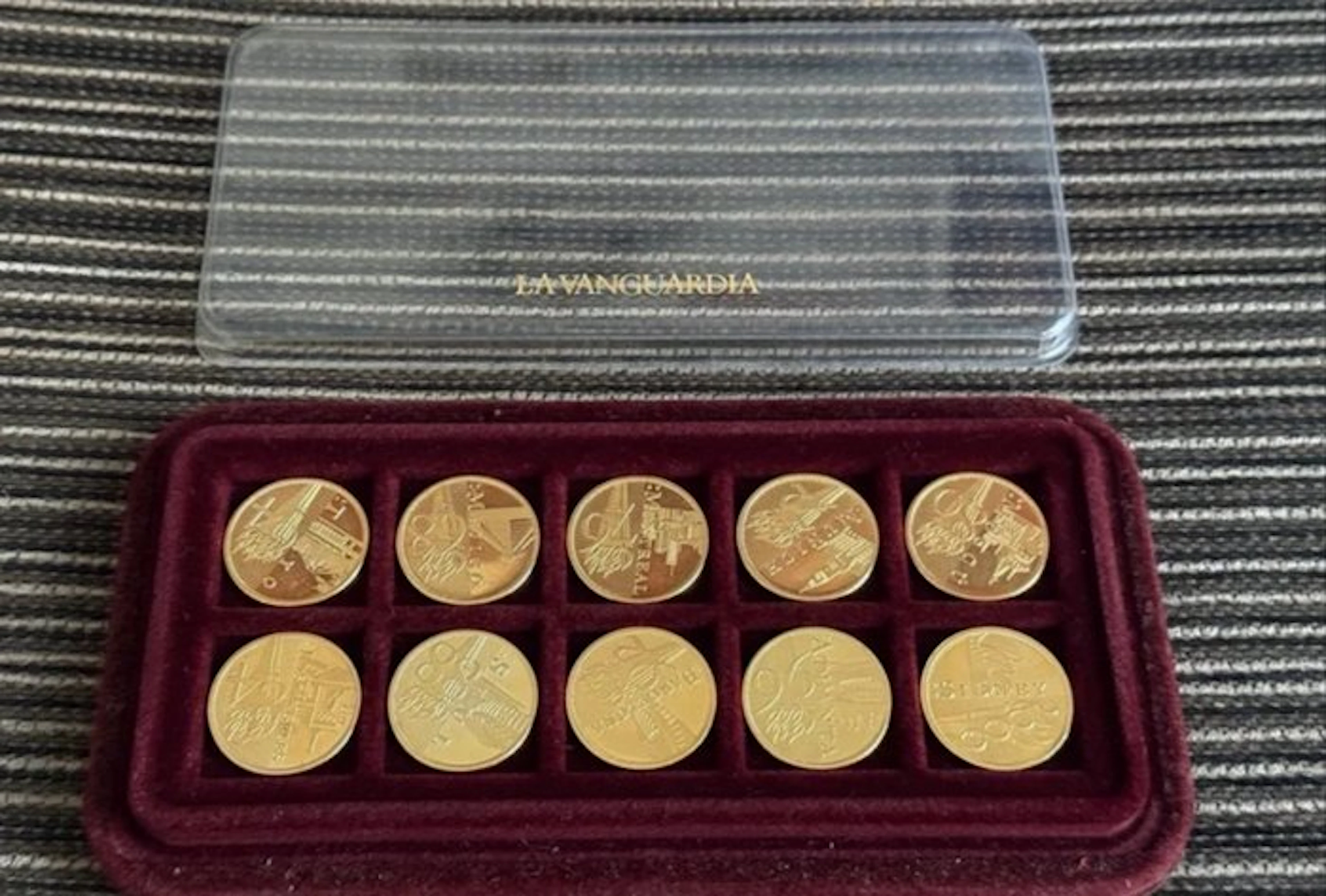 22K gold Olympic Games coins - complete collection