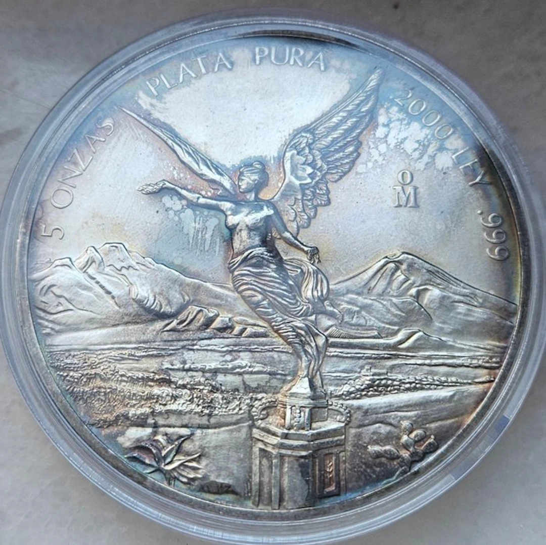Mexico. 5 Onzas 2000 Libertad, 5 Oz (.999)