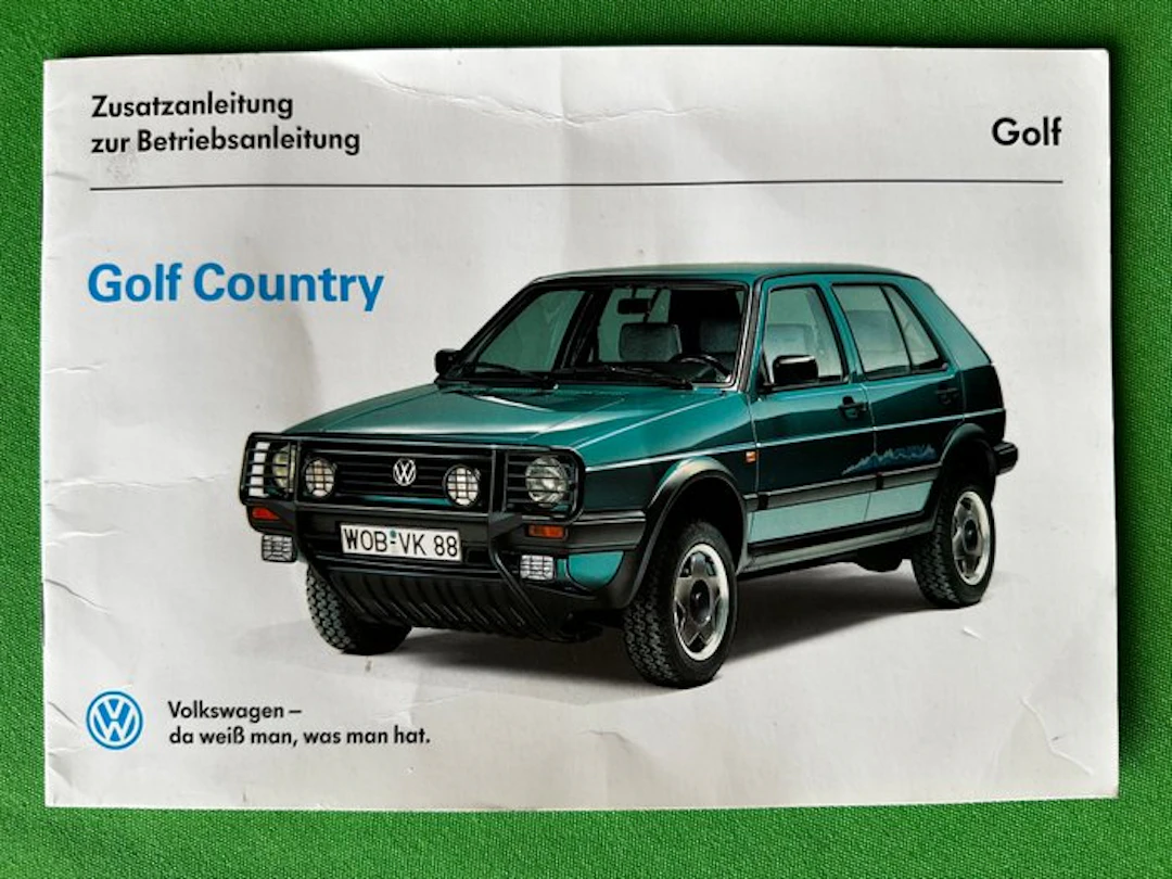 Manual - Volkswagen - Golf Country - 1990