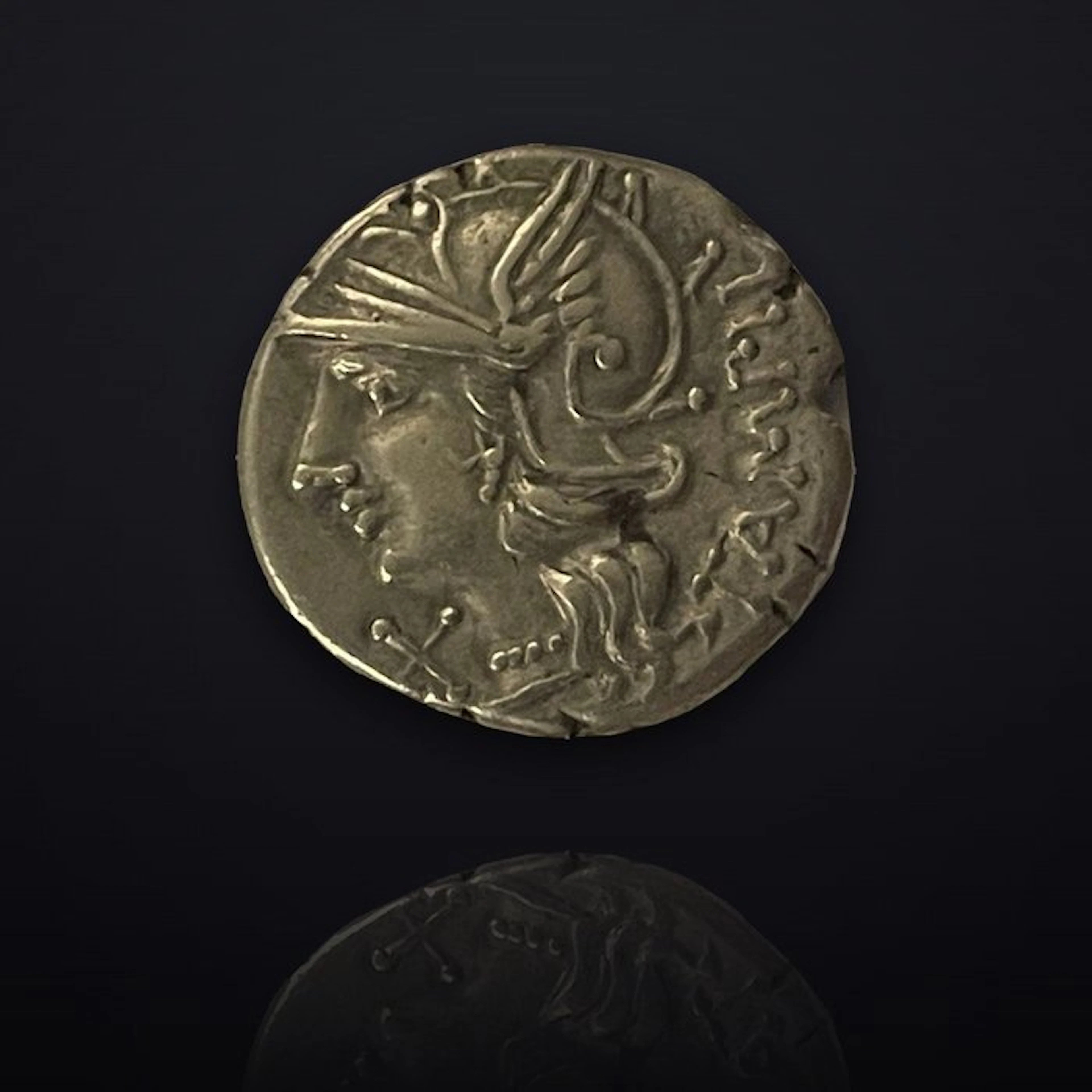 Roman Republic. M. Baebius Q.f. Tampilus, 137 a.C.. Denarius Roma