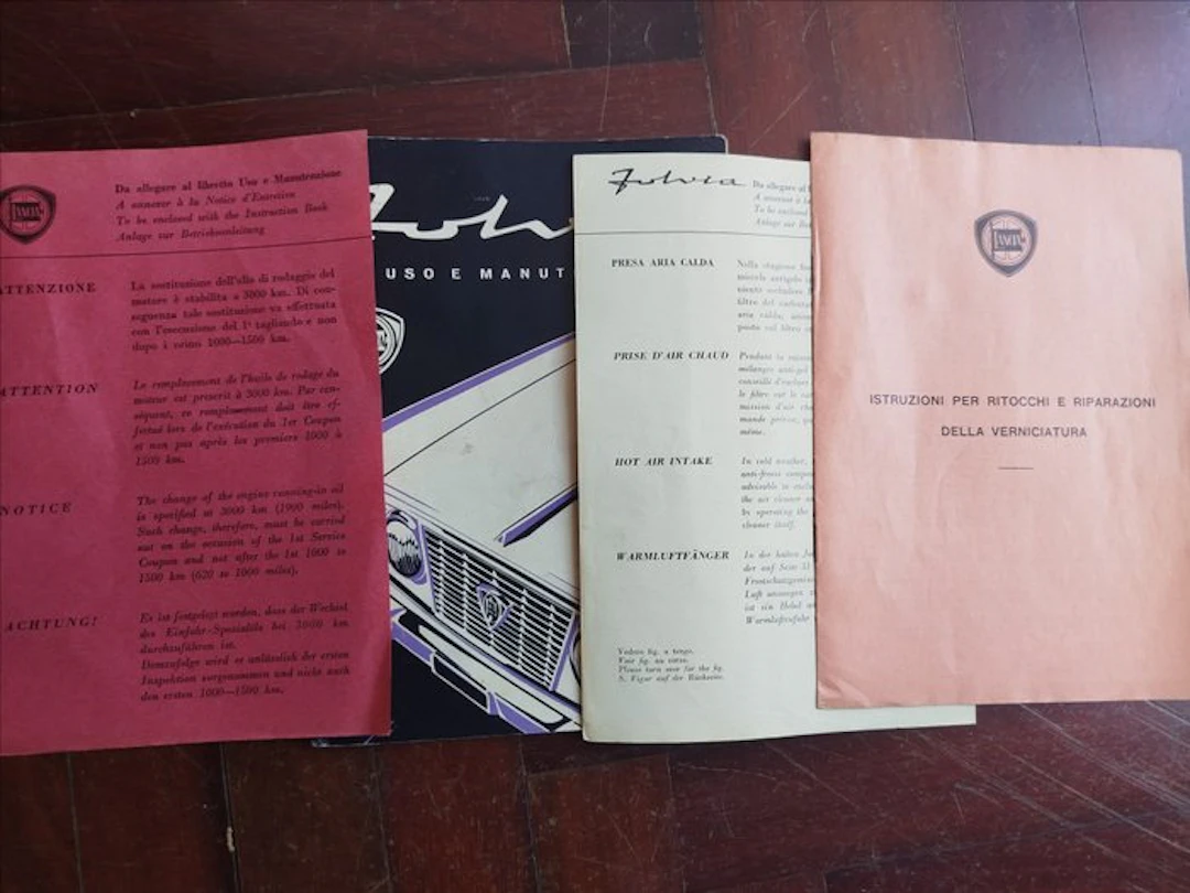 Manual - Lancia - Fulvia - 1963