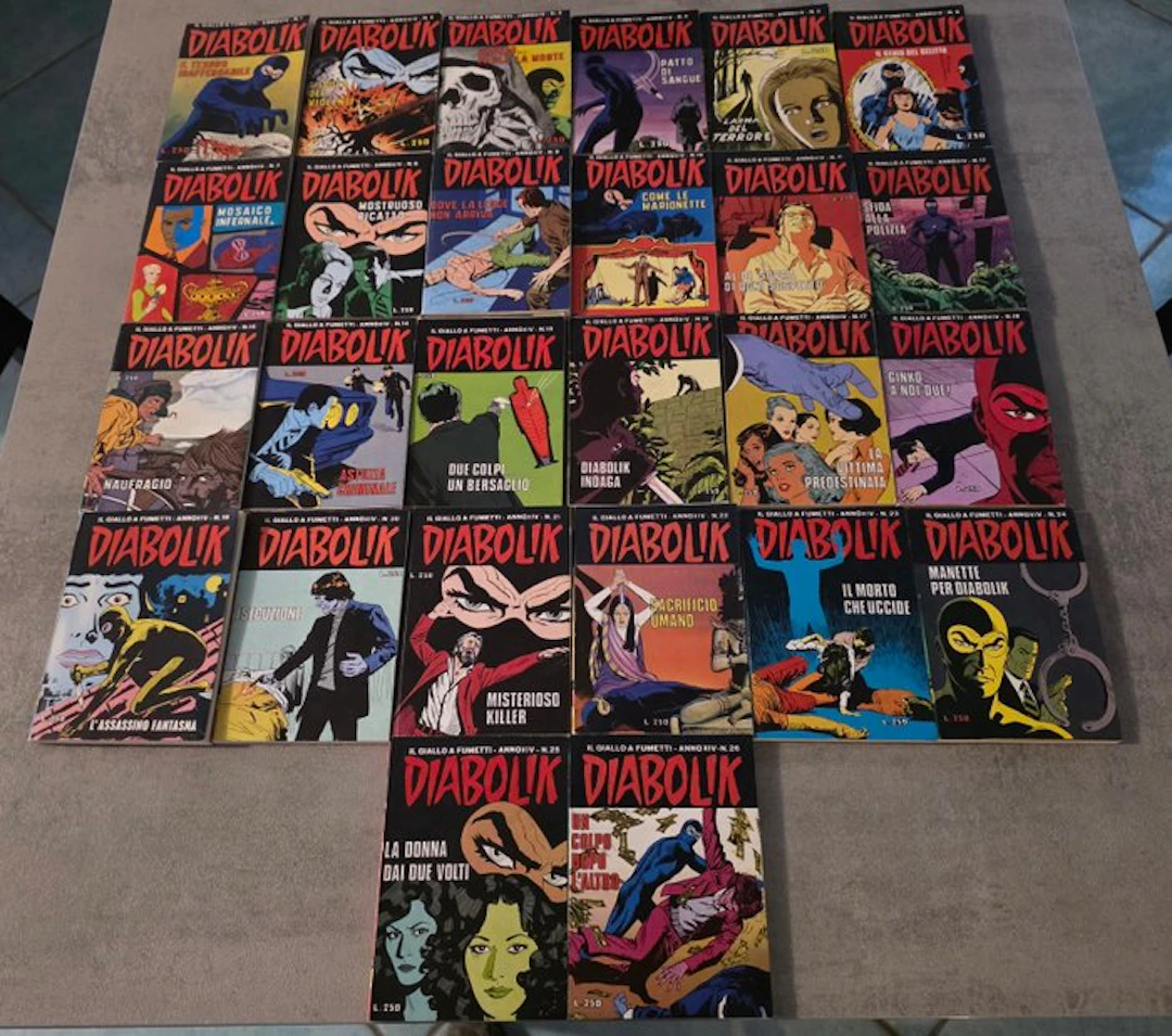 Diabolik anno XIV - sequenza completa - 26 Comic - First edition