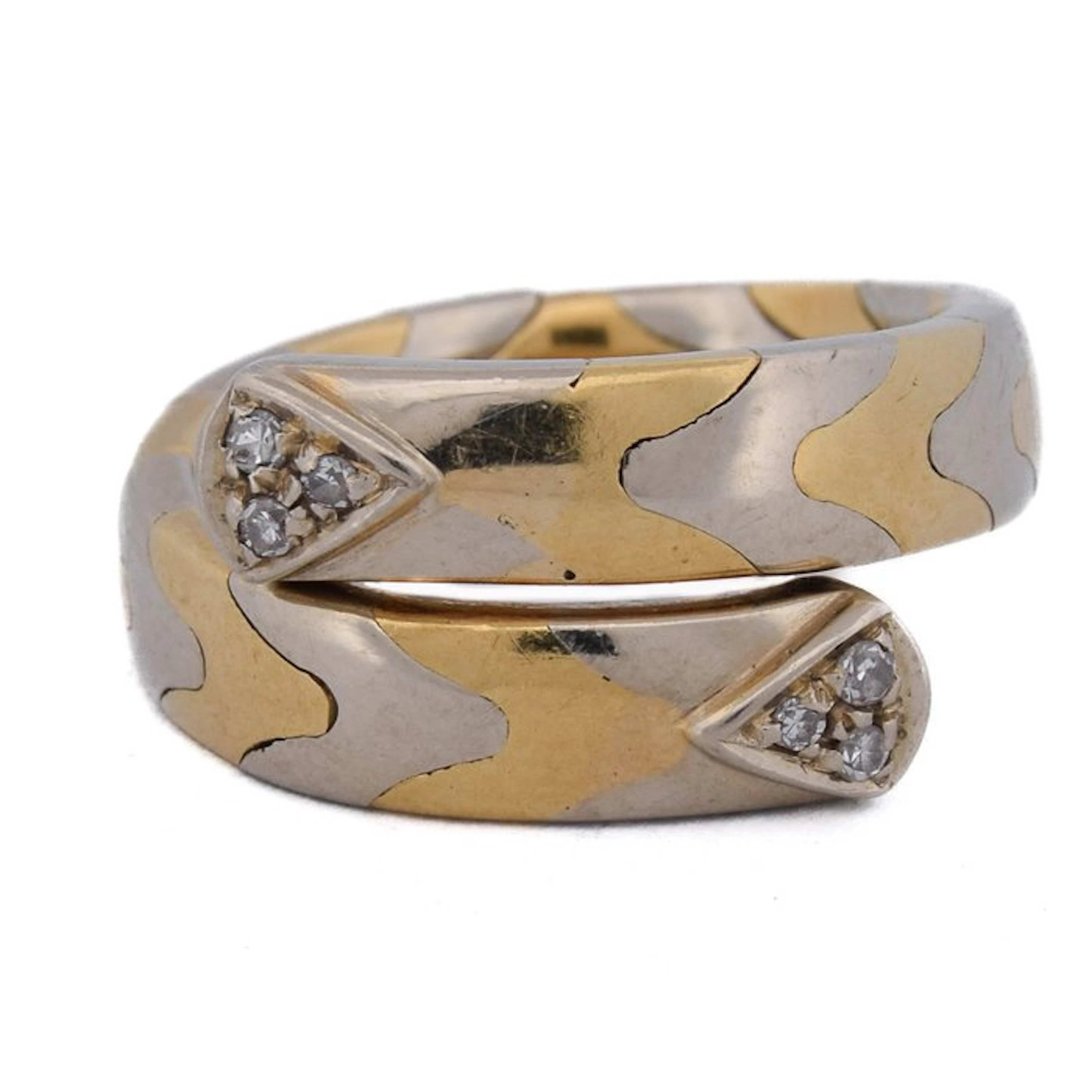 Ring - 18 kt. Yellow gold Diamond (Natural)
