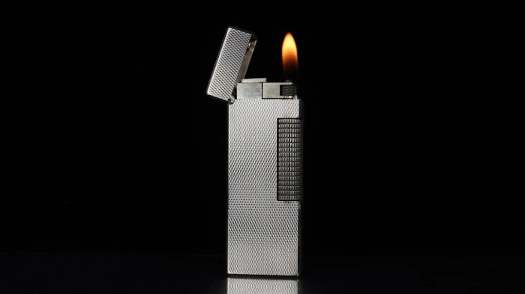 Dunhill - Barley Pattern Rollagas Lighter - Lighter - Silver plated
