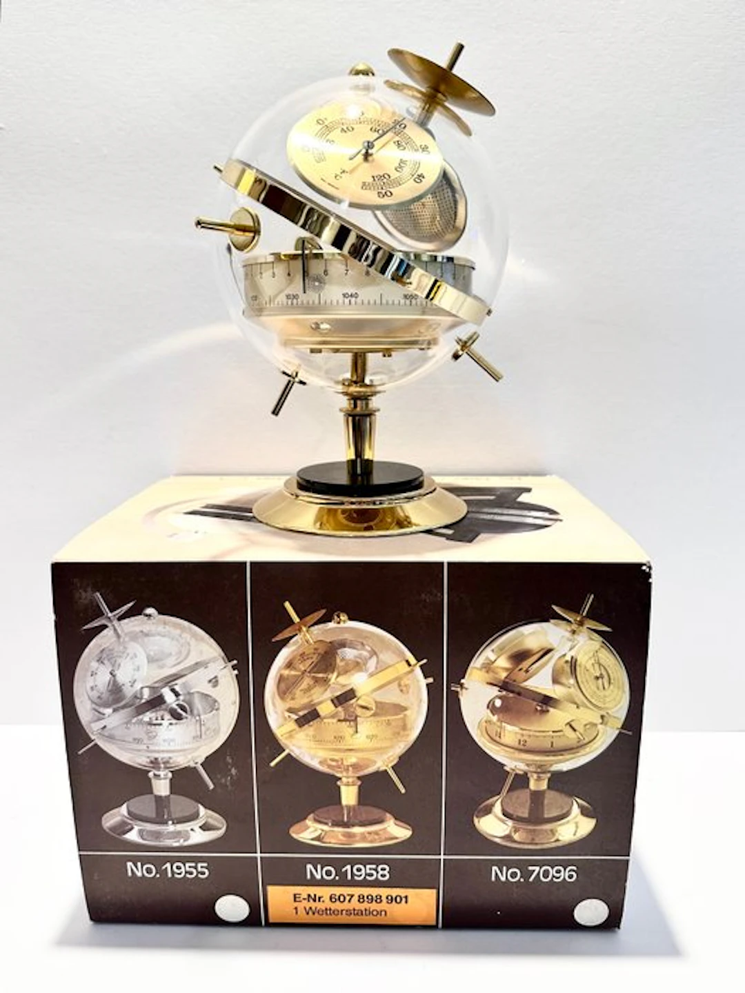Weather station - Brass, Acrylic glass - Sputnik style weather station