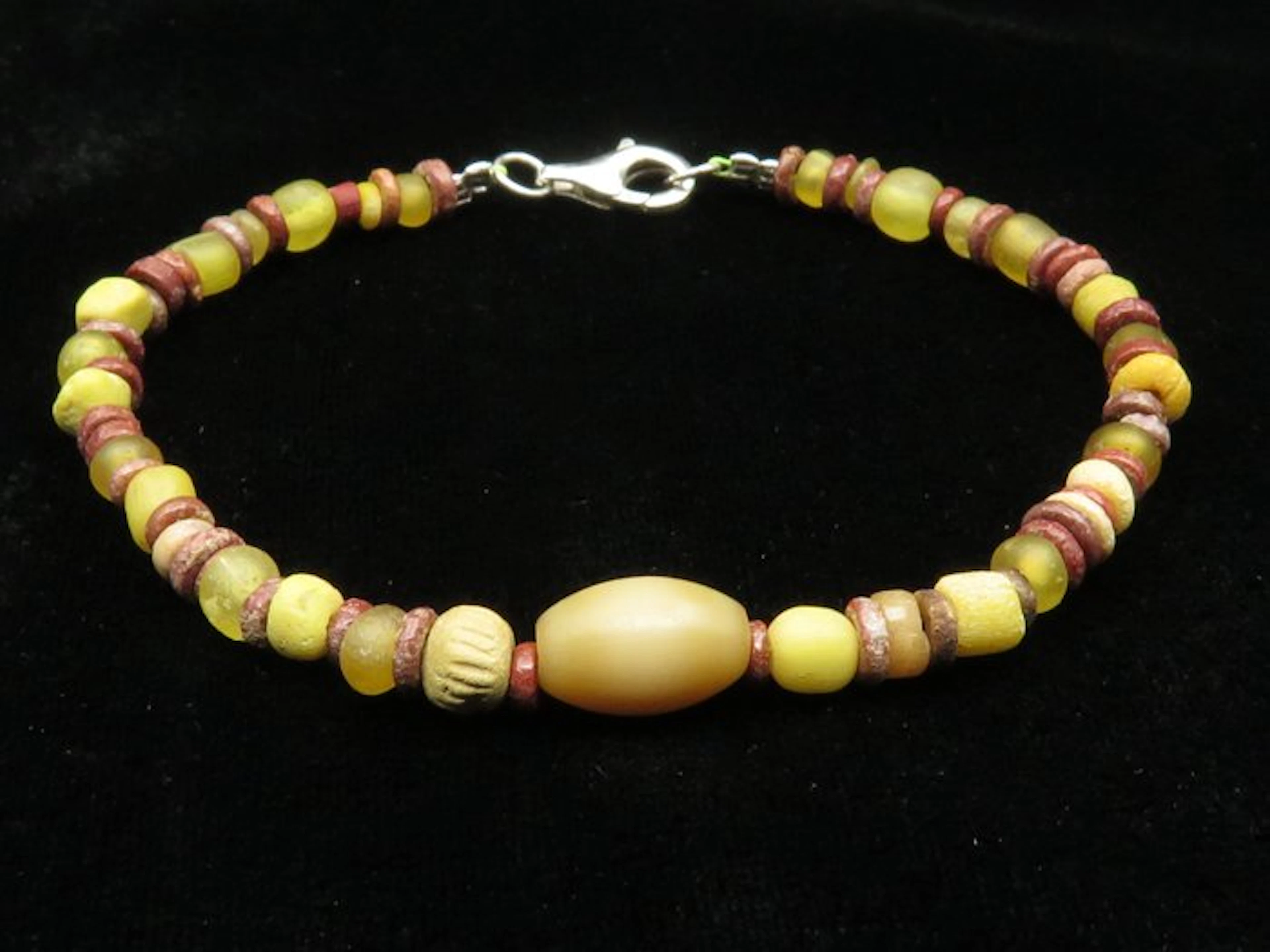 Ancient Egyptian Bracelet made of Glass and Faience Mummy...