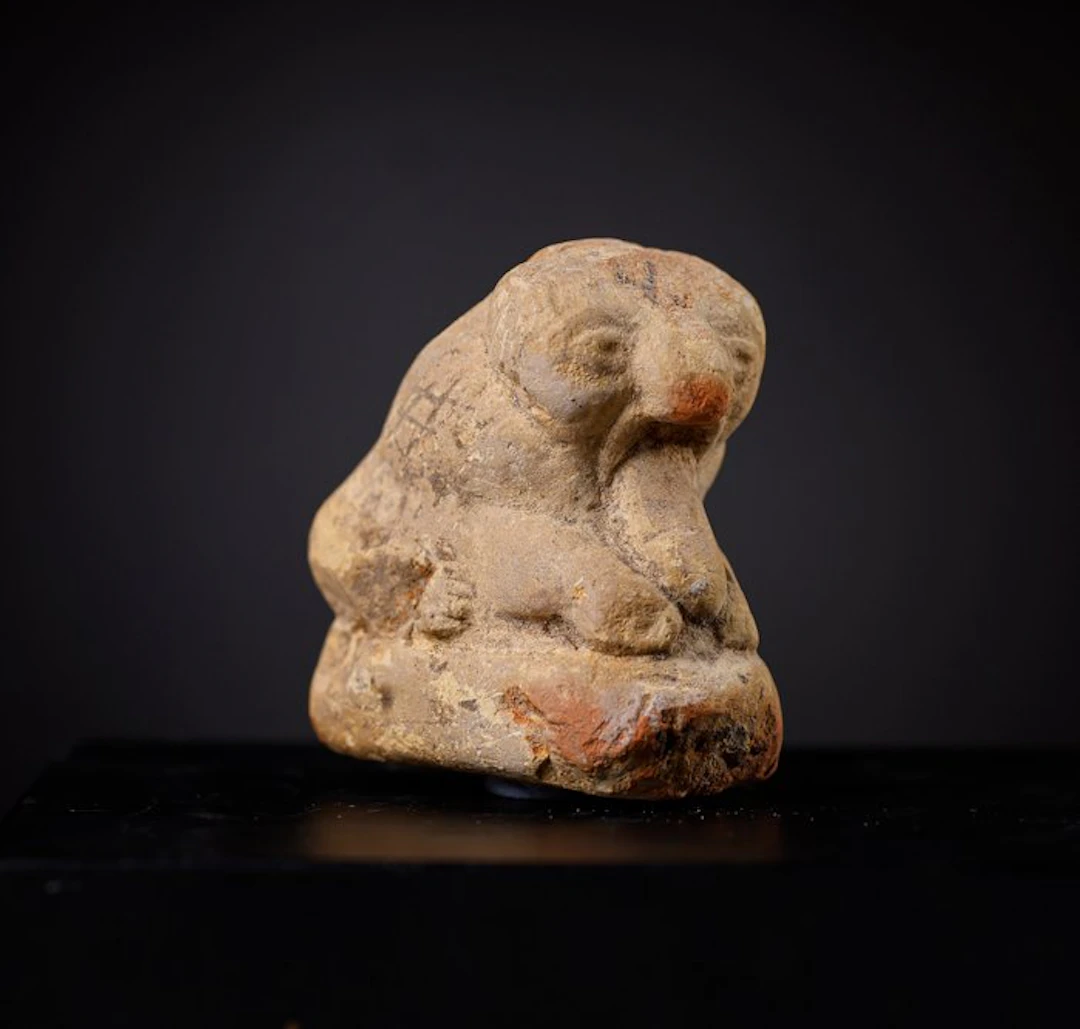 Ancient Egypt, Terracotta Meroitic Amulet - 5 cm