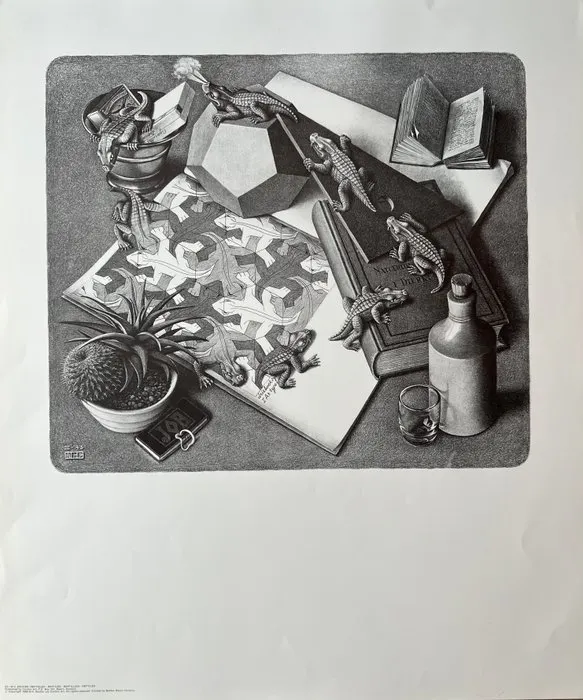 M.C. Escher (1898-1972) - Reptiles